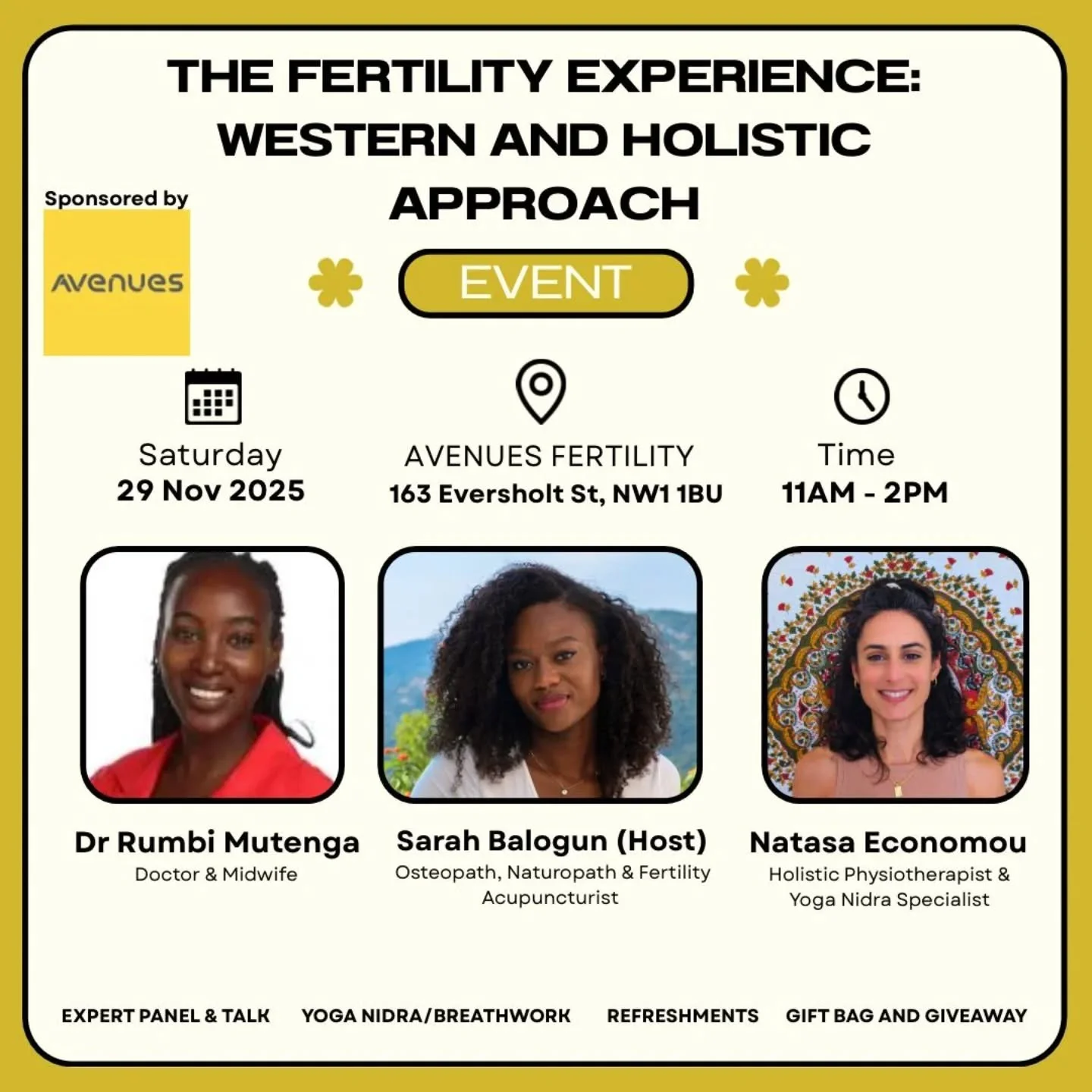 I'm so excited to be collaborating on a fertility-focused event designed to support your mind, body, and hormones during your fertility journey.

We will be exploring holistic ways to nurture fertility through both Western and Eastern lenses and enjo