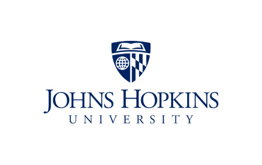 Johns Hopkins University logo with shield and text