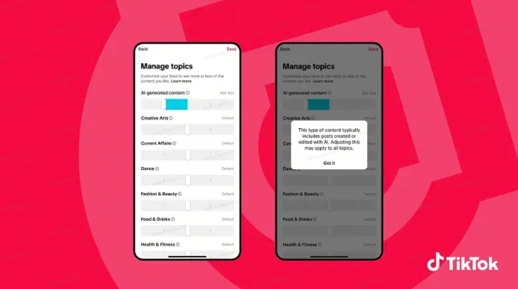 TikTok adds option to limit AI content in your For You feed