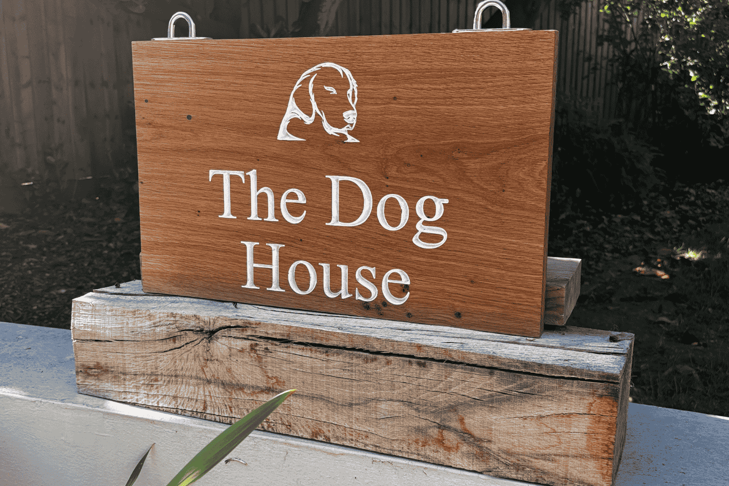 Oak-Business-Sign-White-Engraved-Text-Brackets
