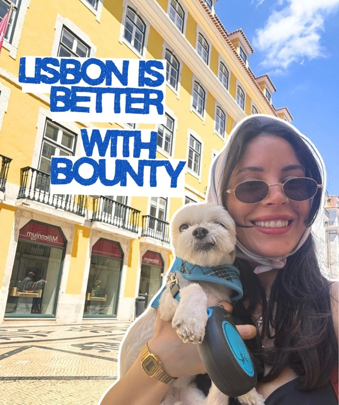 Good coffee. Great company. Four paws.

Lisbon is Bounty&rsquo;s favourite destination. His idea of sightseeing includes short walks, long caf&eacute; stops and being carried between them. 🇵🇹

Save these dog-friendly spots for your next trip:
📍 To