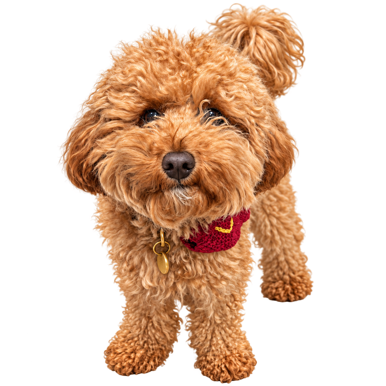 Illustration of customer dog, Roxy the poodle