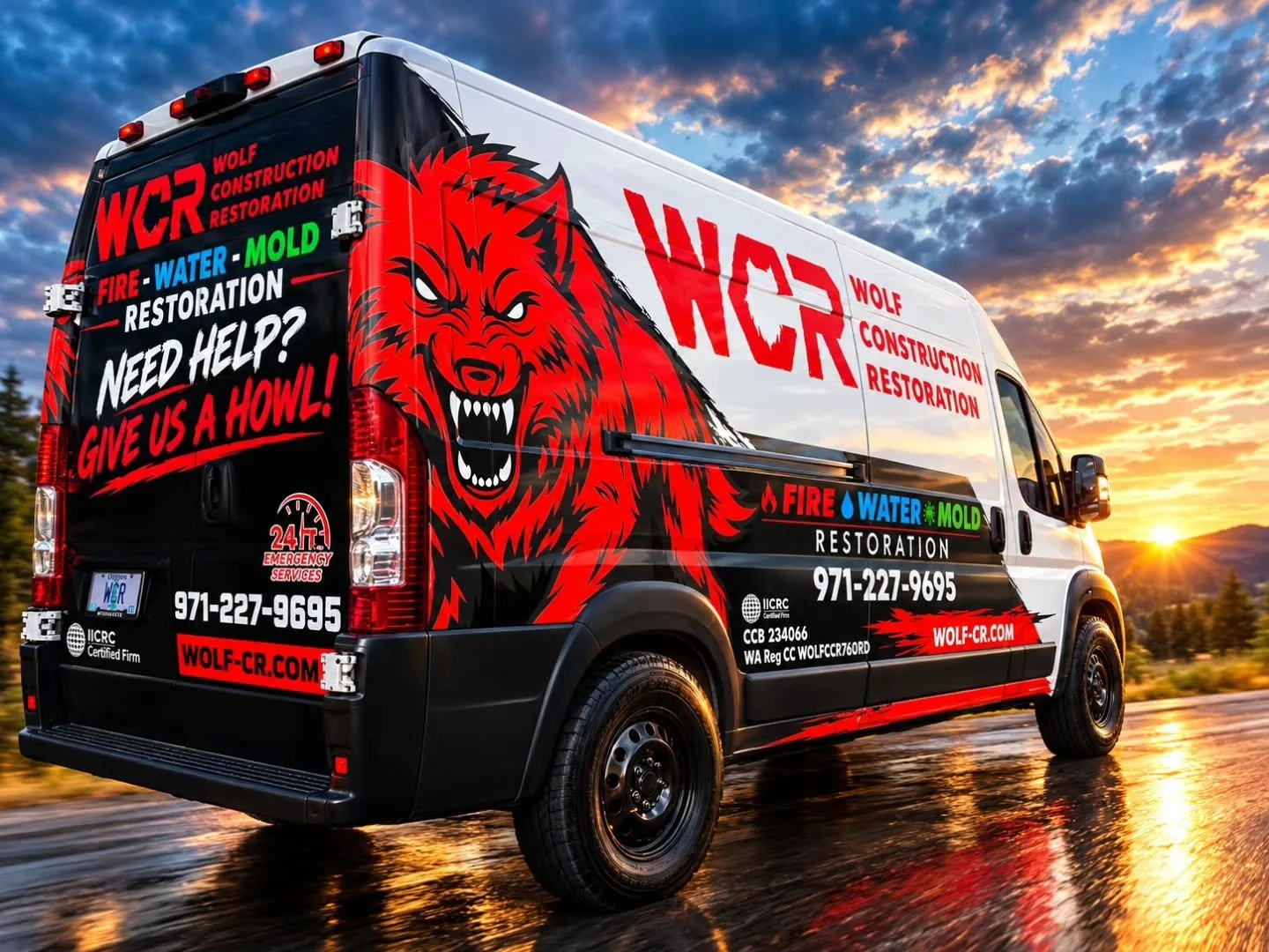 Fire. Water. Mold. Storm damage. When the unexpected happens, Wolf Construction &amp; Restoration is here to help.
Whether you&rsquo;re working through your insurance company or paying out of pocket, we&rsquo;re ready to help you get your home or bus