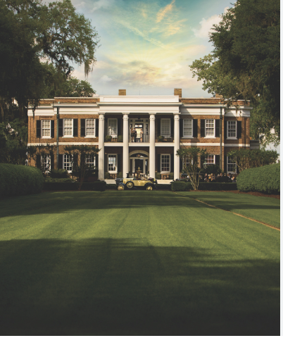 The Great Lawn leading to the historic Main House at The Ford