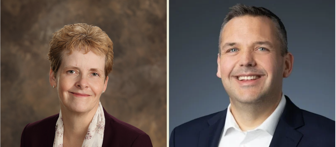 From left to right:  Becky Sulik, Director of Education at the Rocky Mountain Diabetes Center, and Dr. Joshua Vieth, Senior Director of Research at Breakthrough T1D.
