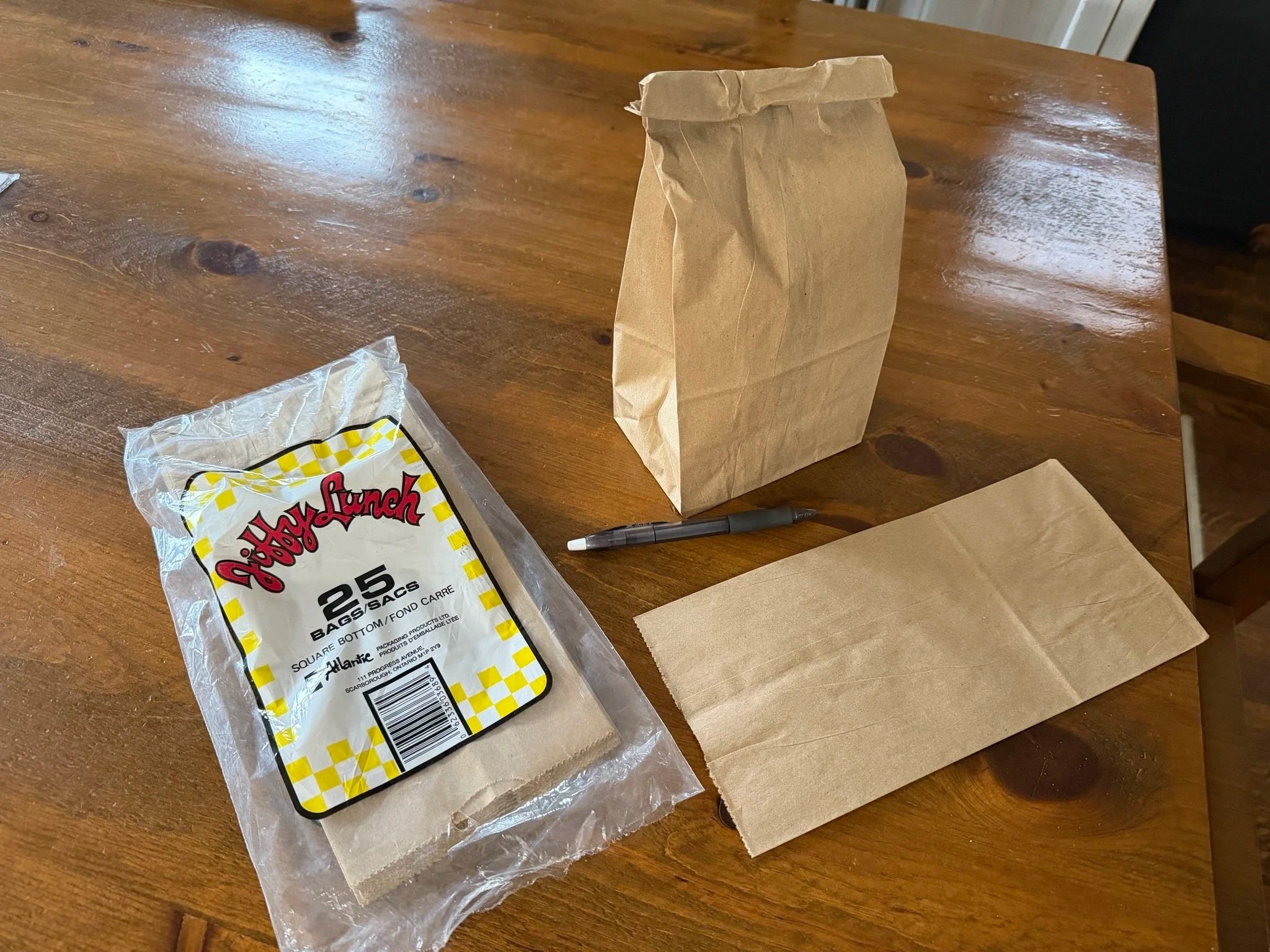 Carrying Brown Paper Bags on Shift