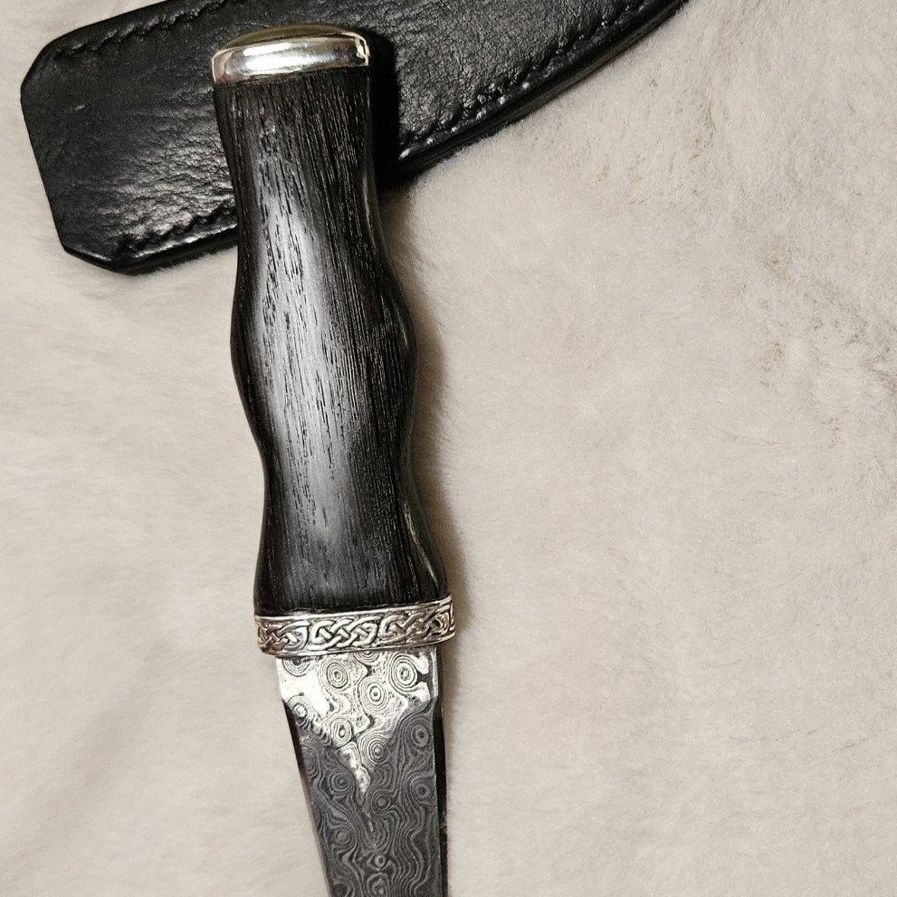 Bog Oak handle with double edged blade