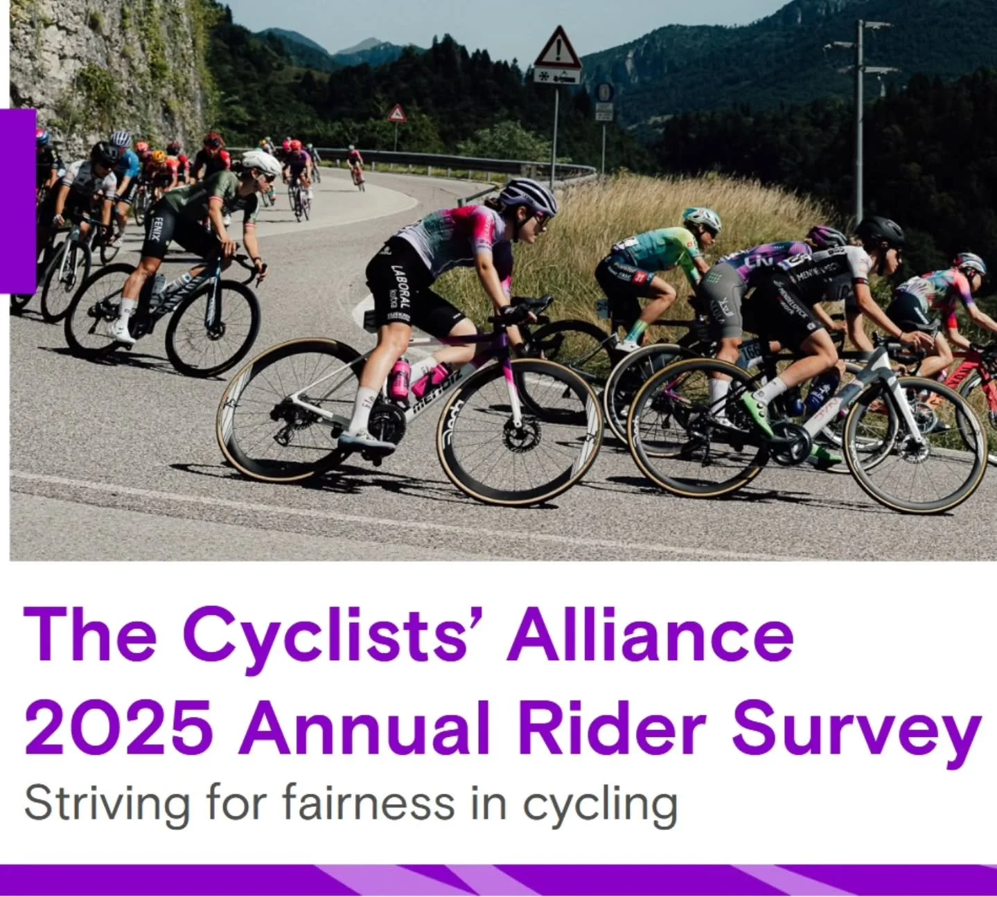 ✨ Women&rsquo;s Pro Cycling 2025 &ndash; Key Insights  from @thecyclistsalliance Rider Survey 🚴&zwj;♀️ 

💡 Progress

✔️ 54% of riders live solely from cycling (up from 48% in 2022)

✔️ More riders secure multi-year contracts

✔️ Riders needing a 2n