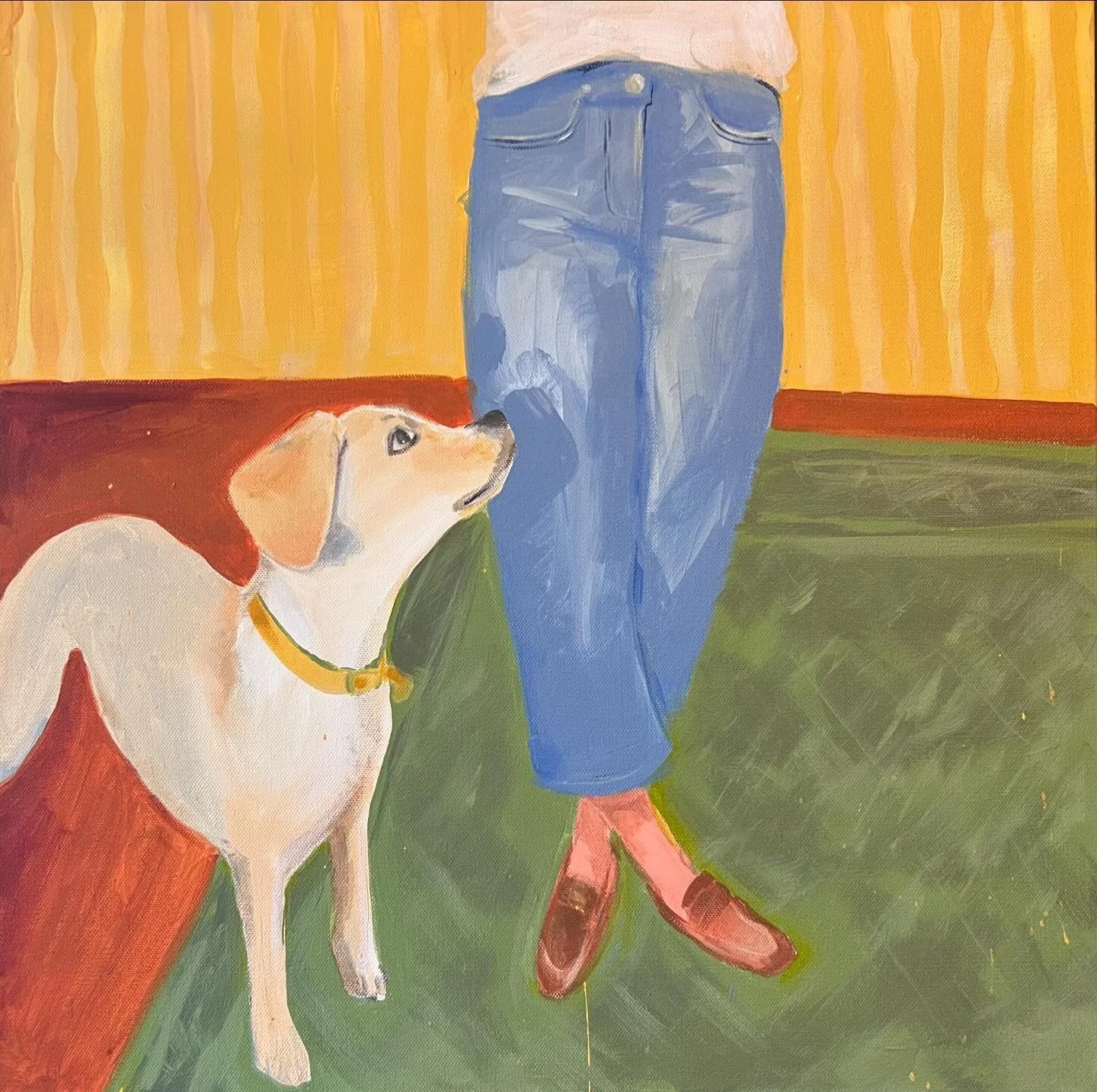 Yellow&rsquo;s Fit Checks, Acrylic 20x20