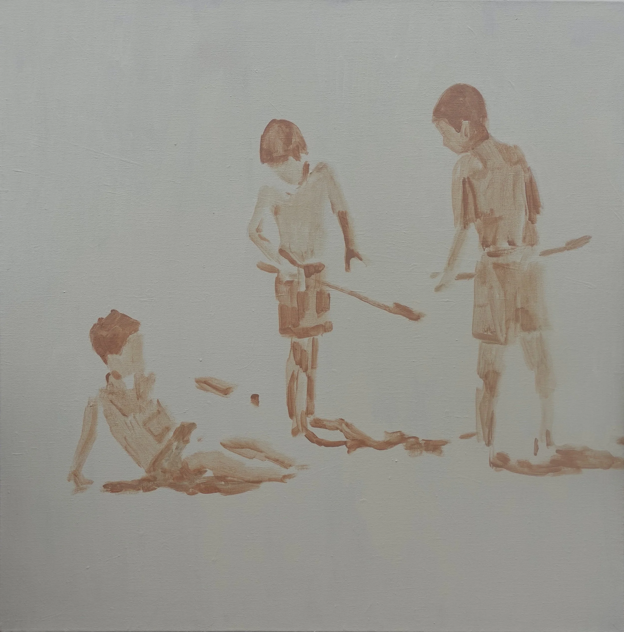 
Beach Play II — 2026 
Acrylics on linen
80 x 80 x 4 cm