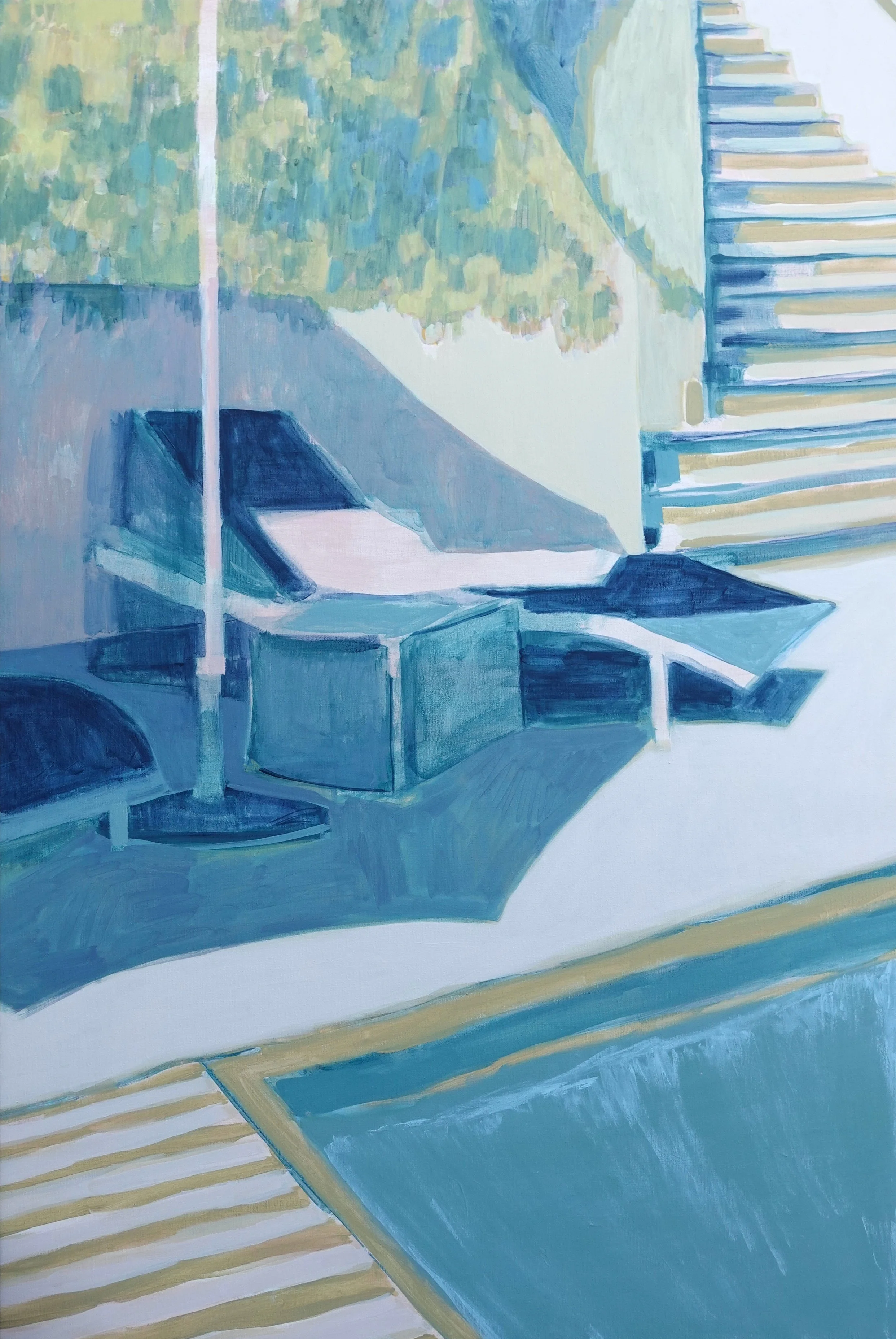 
Under the Umbrella — 2025
Acrylics on linen
150 x 100 cm