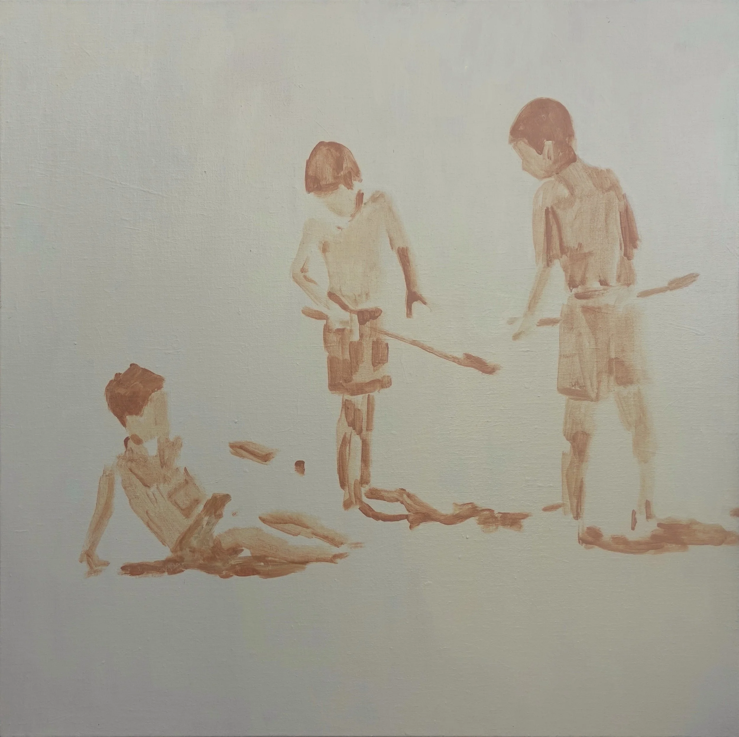 
Beach Play II — 2026 
Acrylics on linen
80 x 80 x 4 cm