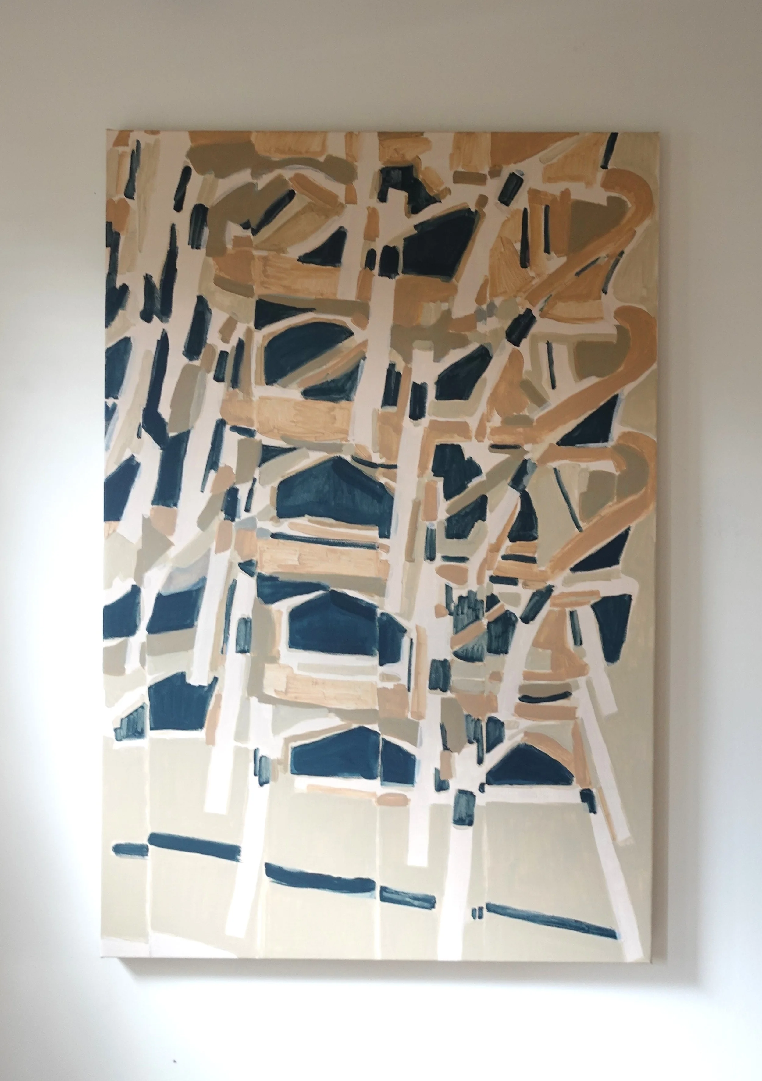 
Stacked Seats IV — 2026  
Acrylics on linen
150 x 100 x 4 cm