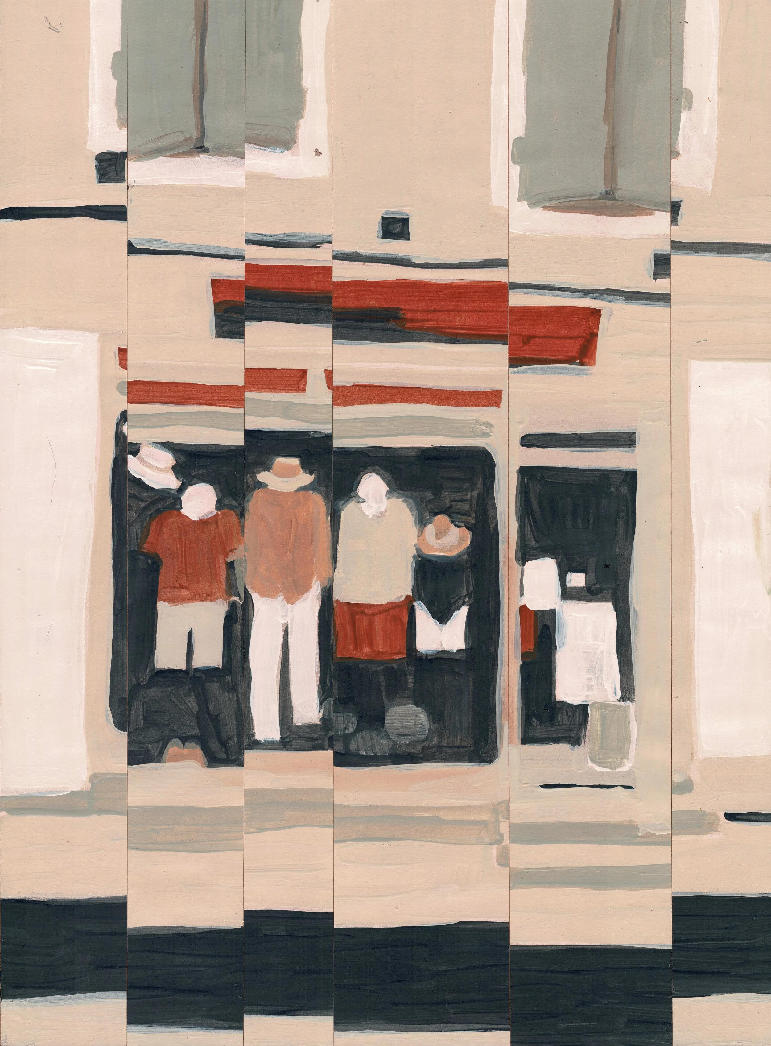 
Summer Suggestion — 2026  
Collage of acrylics on paper
40 x 30 x 2,5 cm