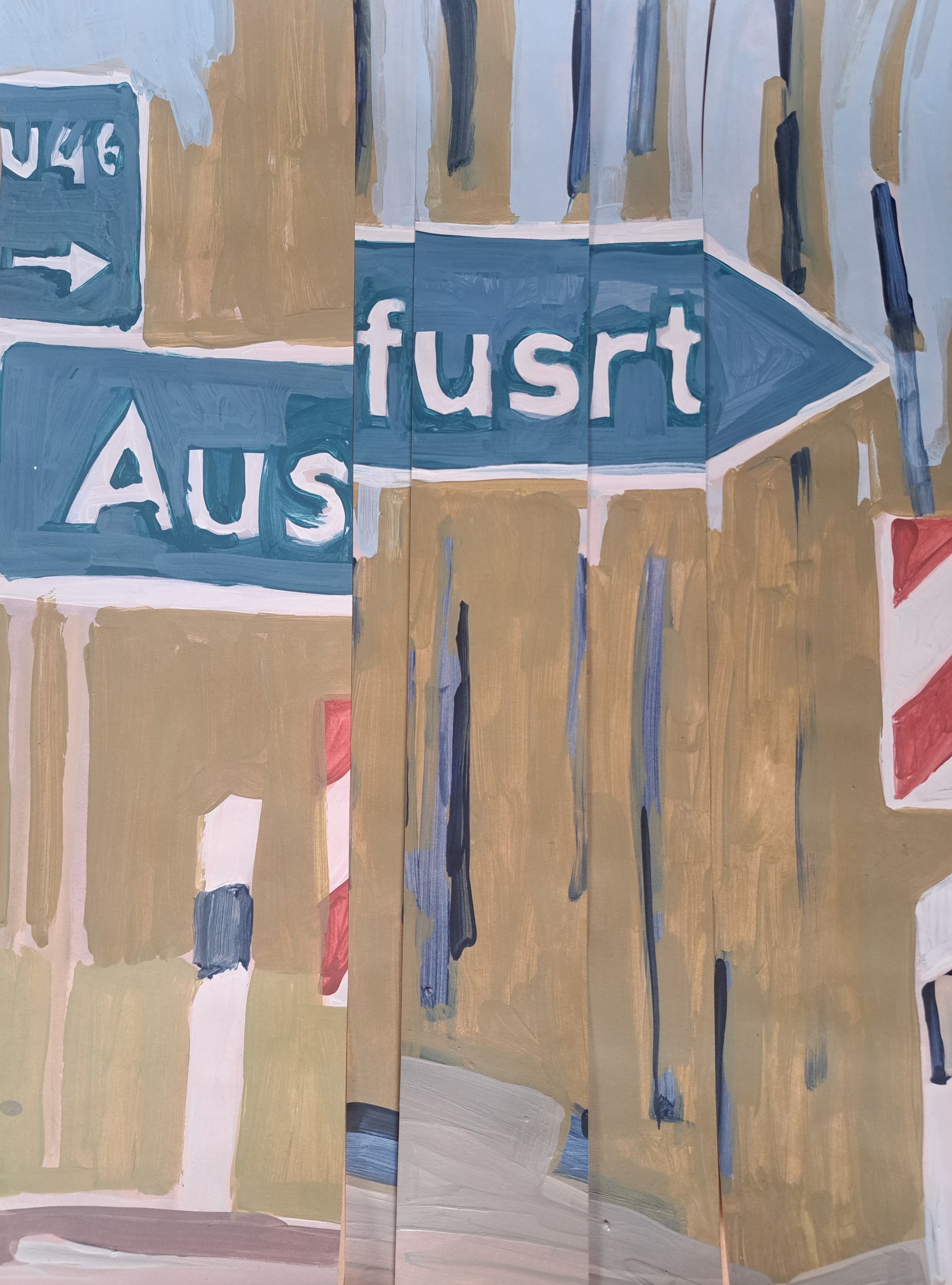 

Aus fusrt — 2026
Collage, acrylics on faded photo, artist frame
40 x 30 cm