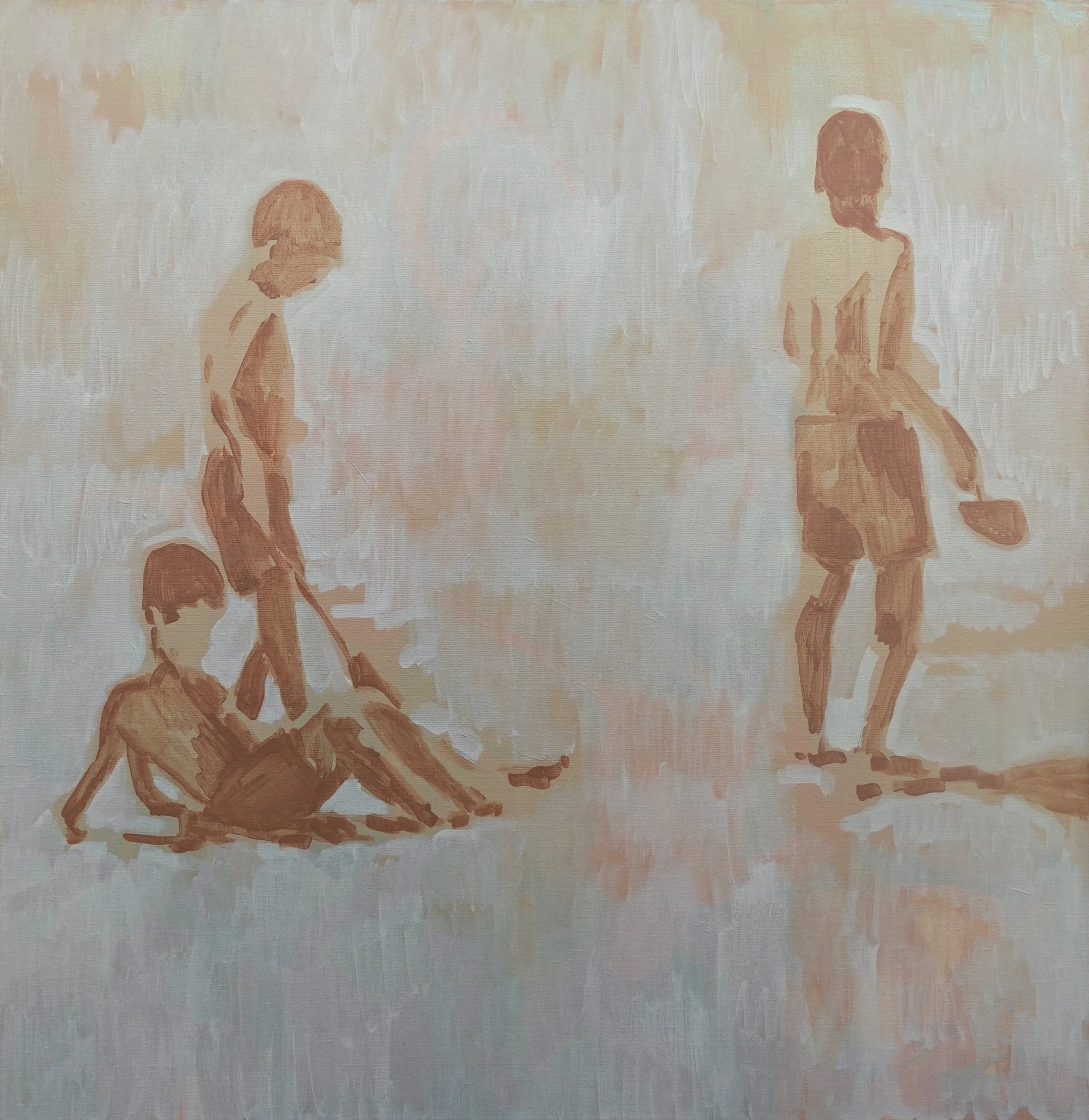 
Beach Play I — 2026 
Acrylics on linen
80 x 80 x 4 cm