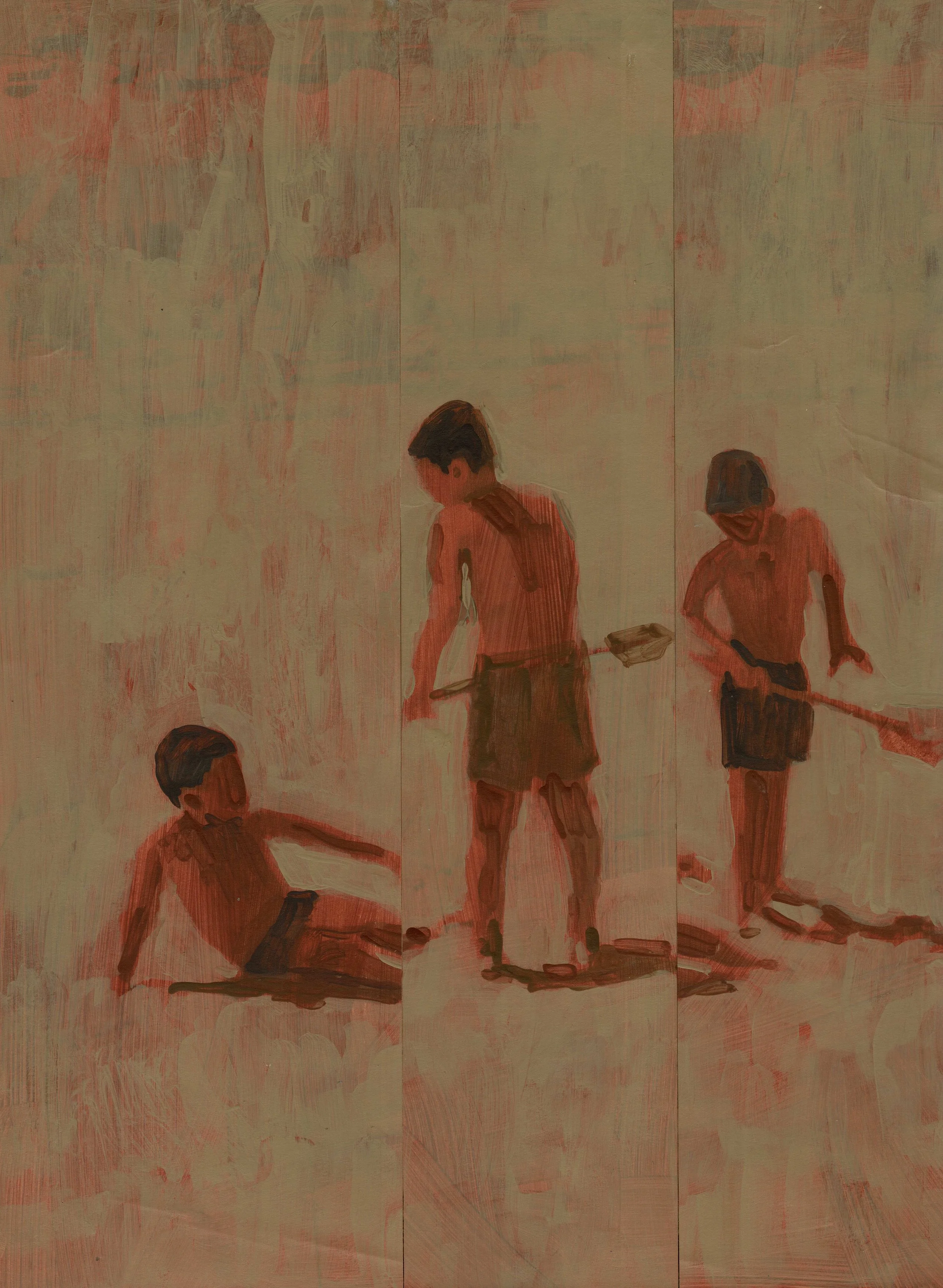 

Beach Play II — 2026
Collage, acrylics on faded photo, artist frame
40 x 30 cm