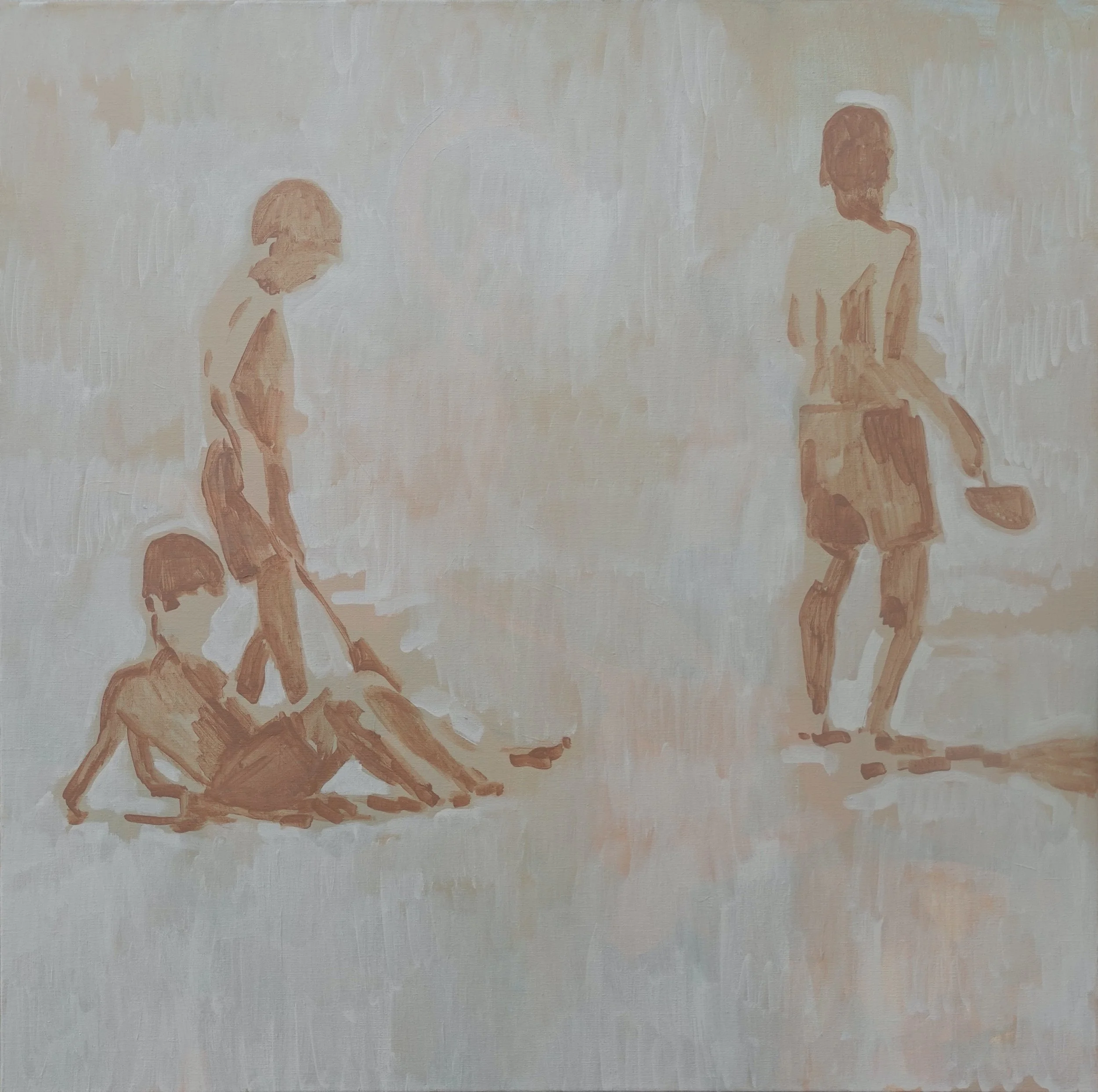 
Beach Play I — 2026 
Acrylics on linen
80 x 80 x 4 cm