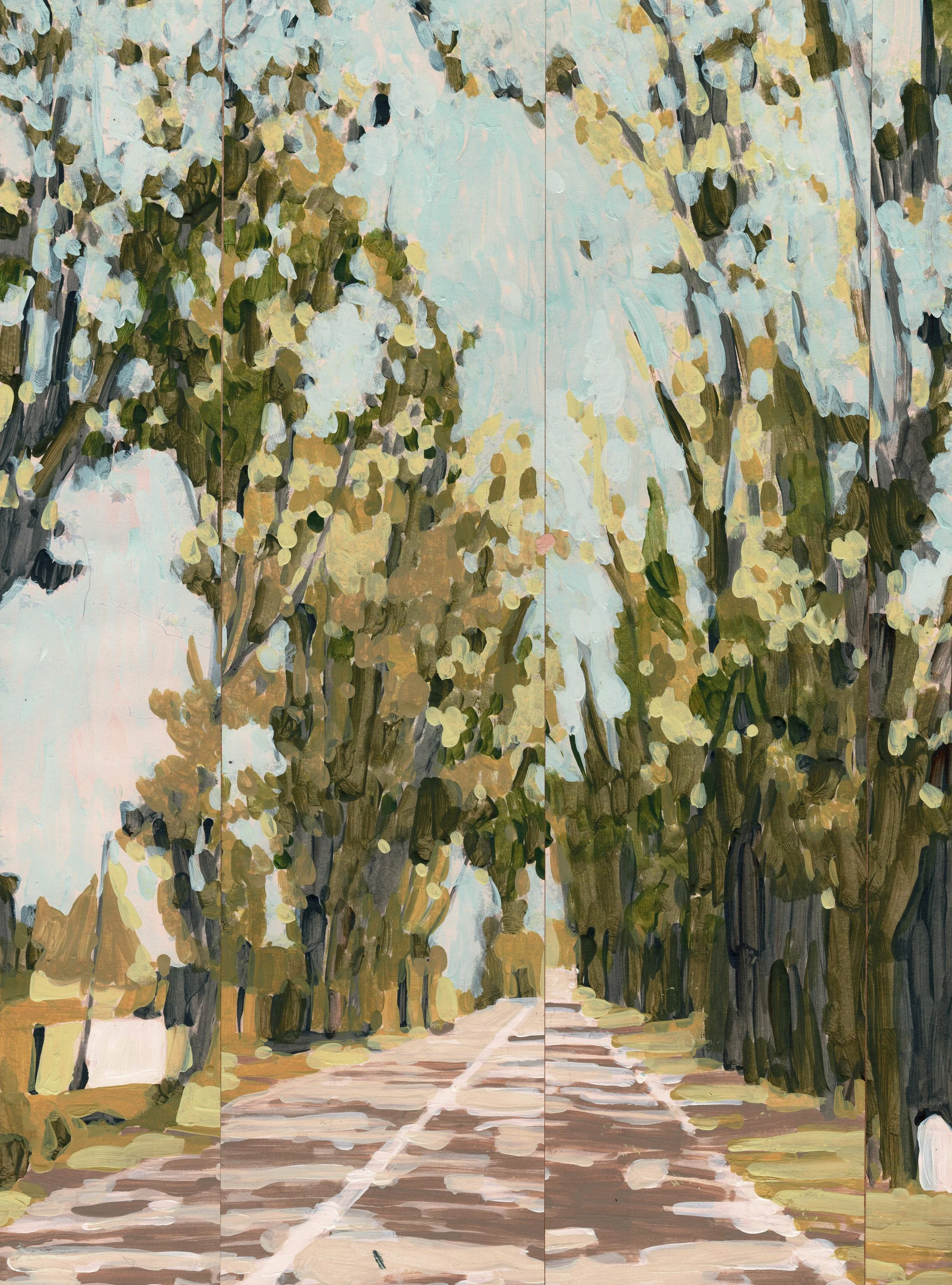 
Dotted Drive — 2026  
Collage of acrylics on paper
40 x 30 x 2,5 cm