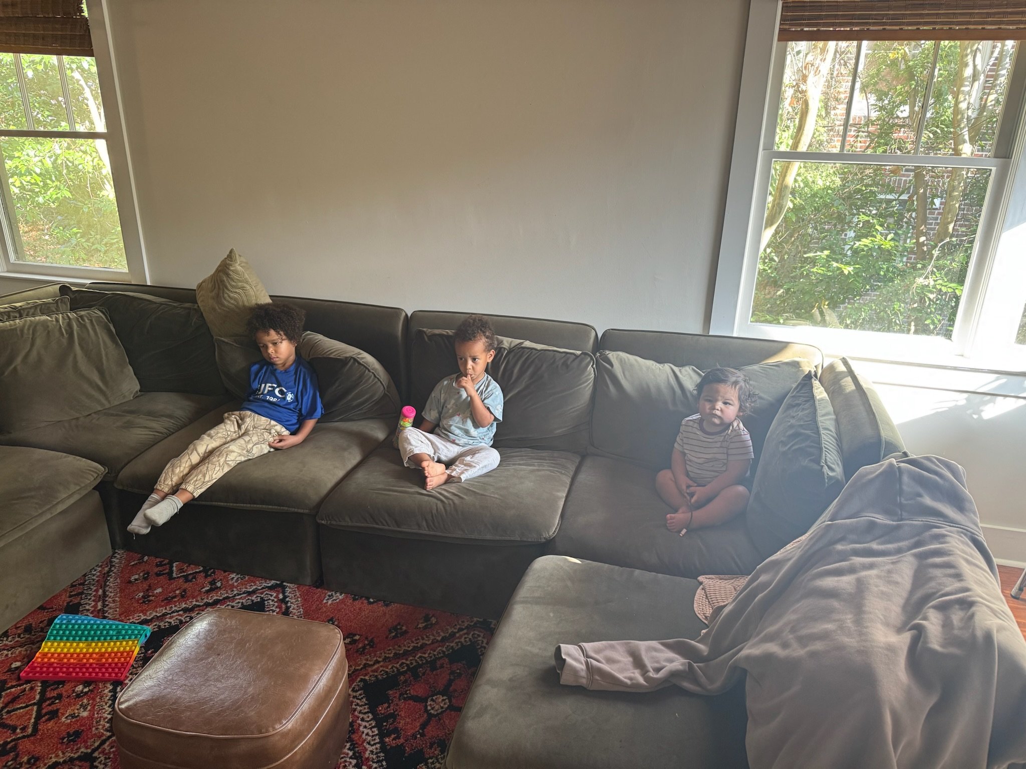 Chillin' with his cousins