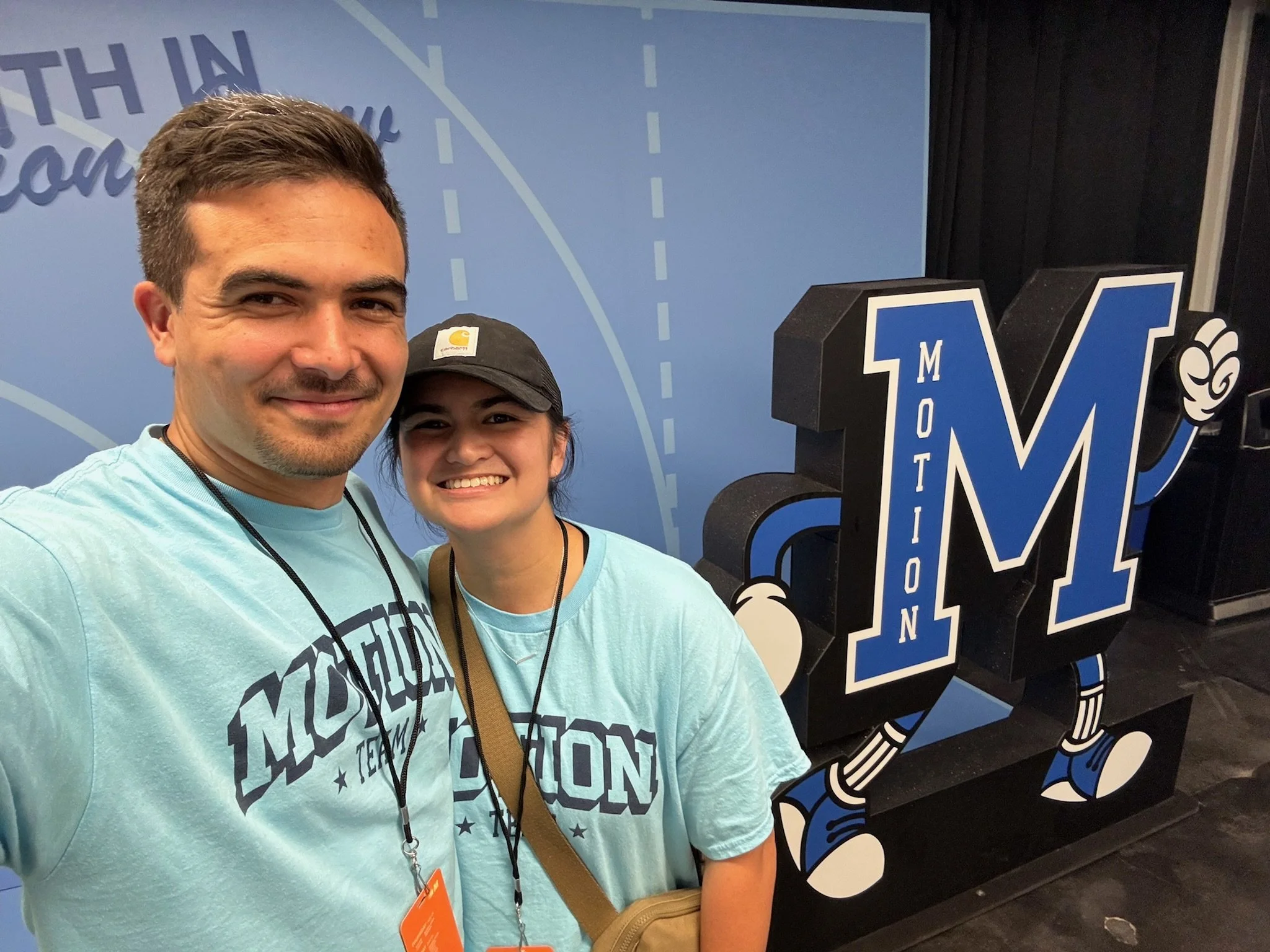 Blake + Jen serving Motion Conference 2025