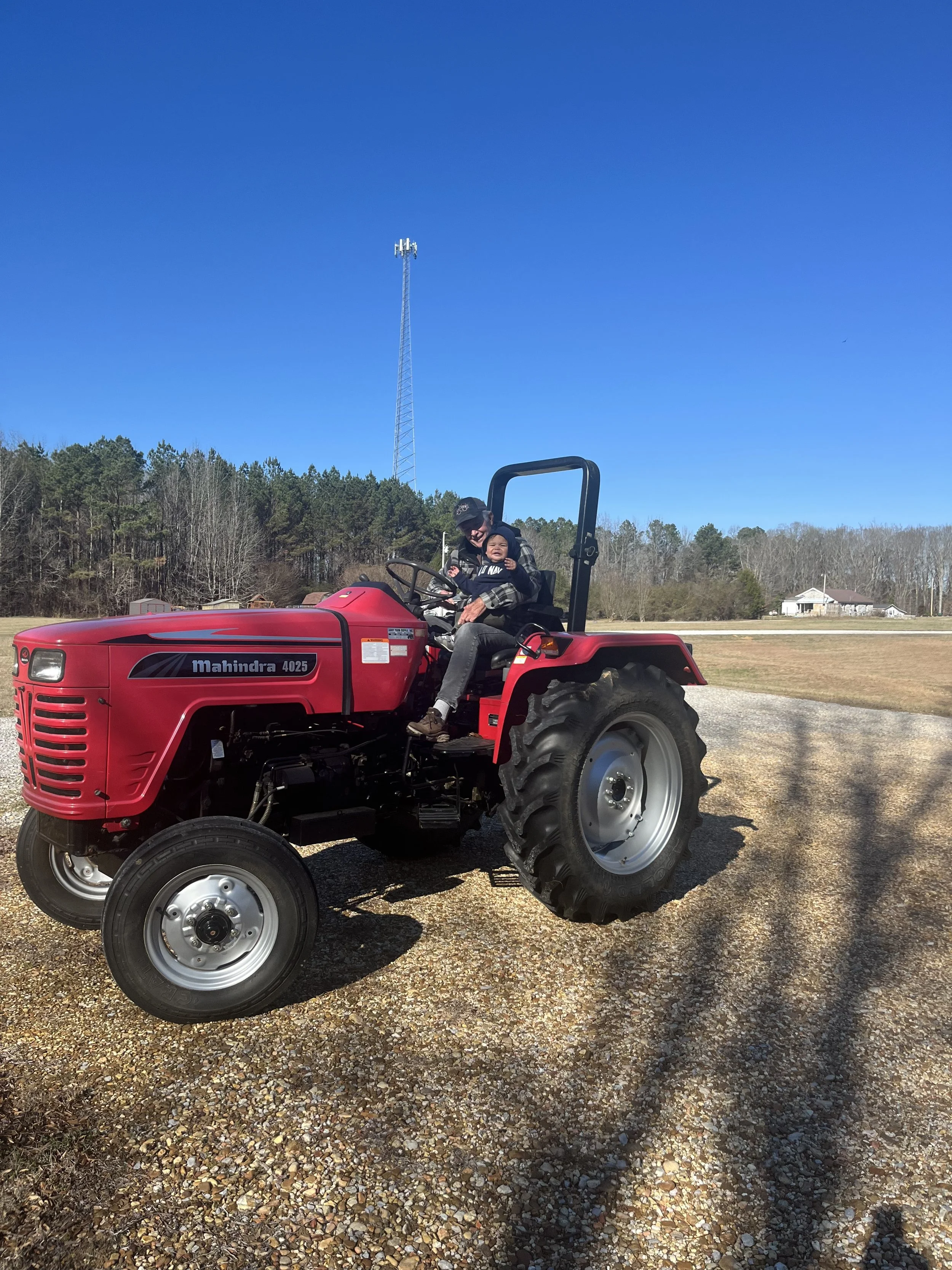 Meanwhile, Kanoa is in Mississippi on a tractor