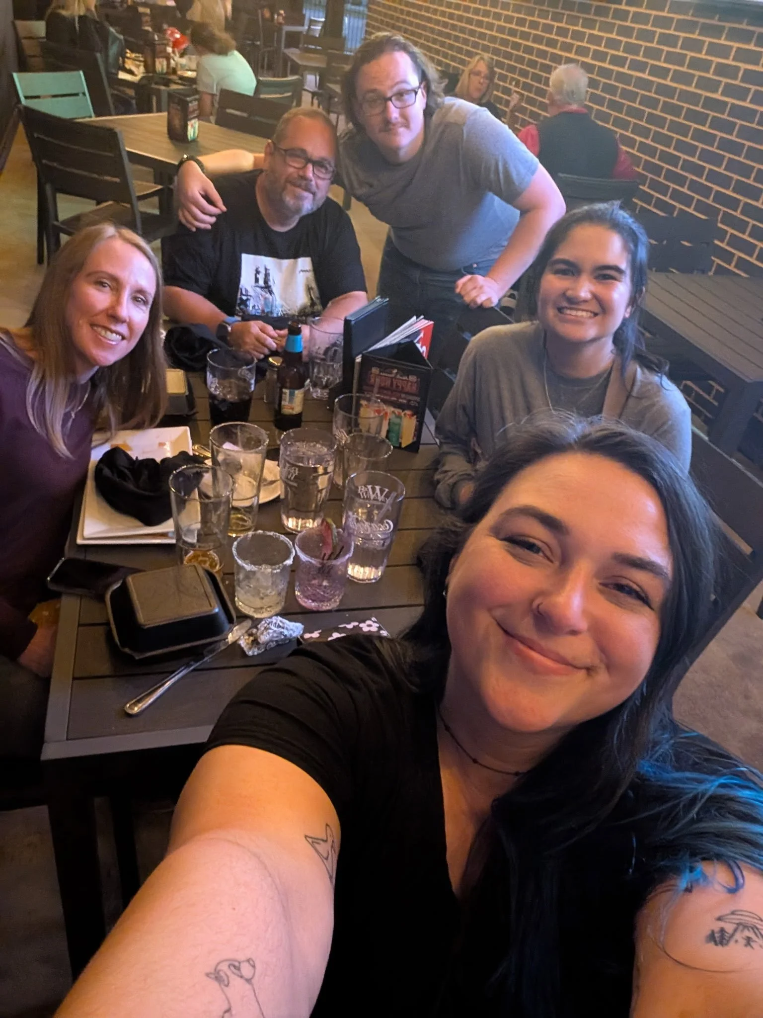 Jen & work friends celebrating Kenny's birthday