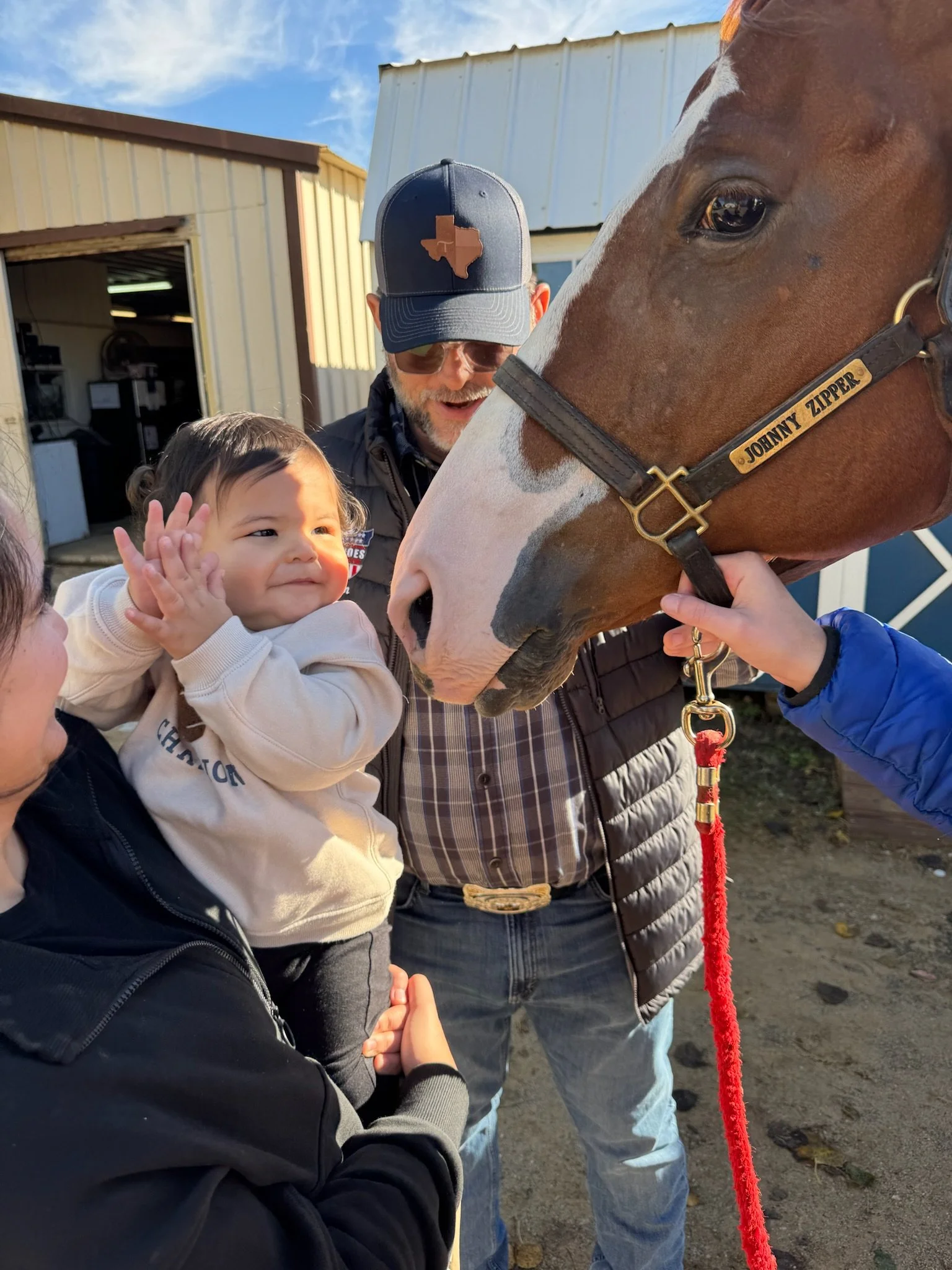 Kanoa meeting a horse