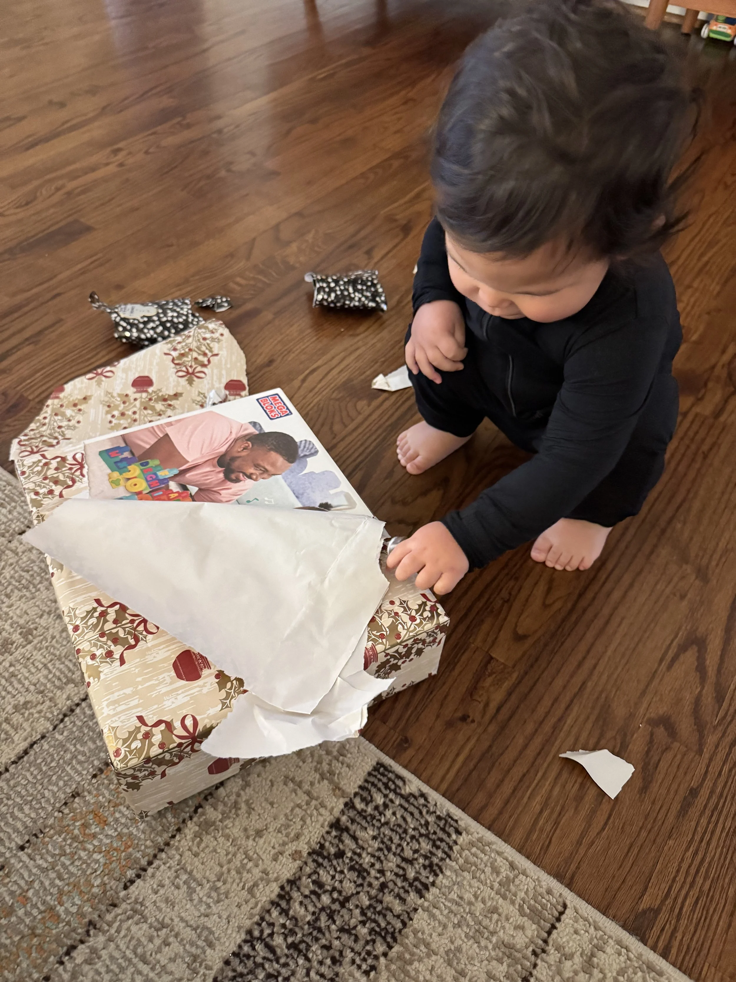 Unwrapping gifts :)