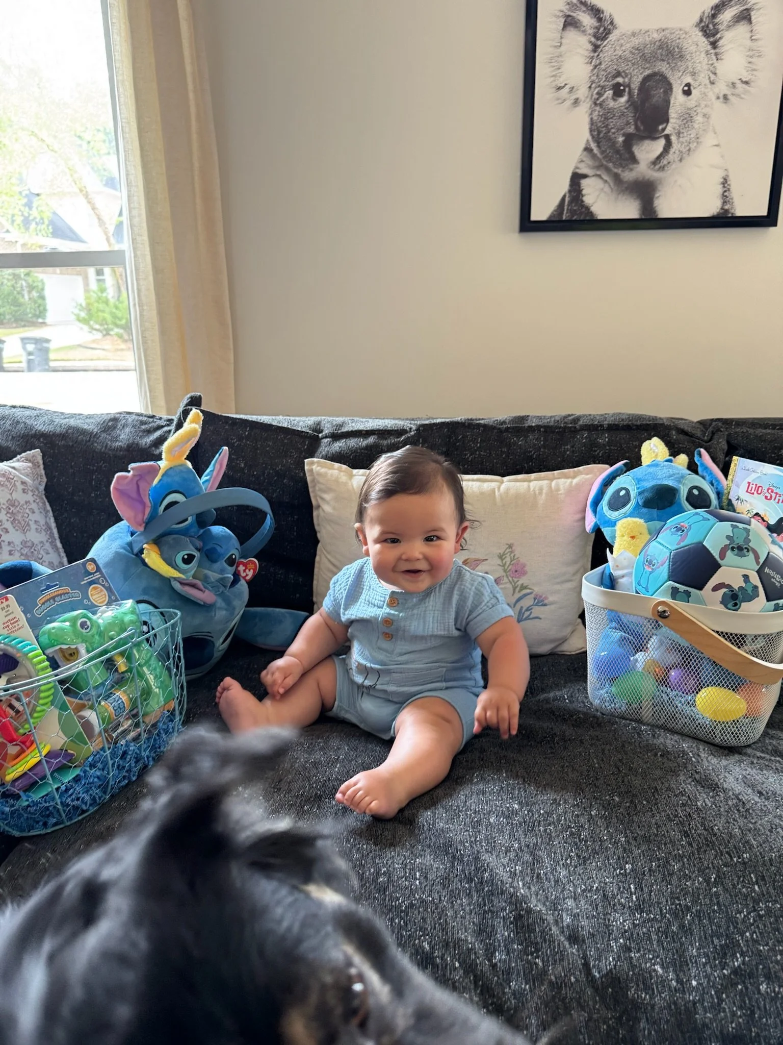 All of his Easter baskets