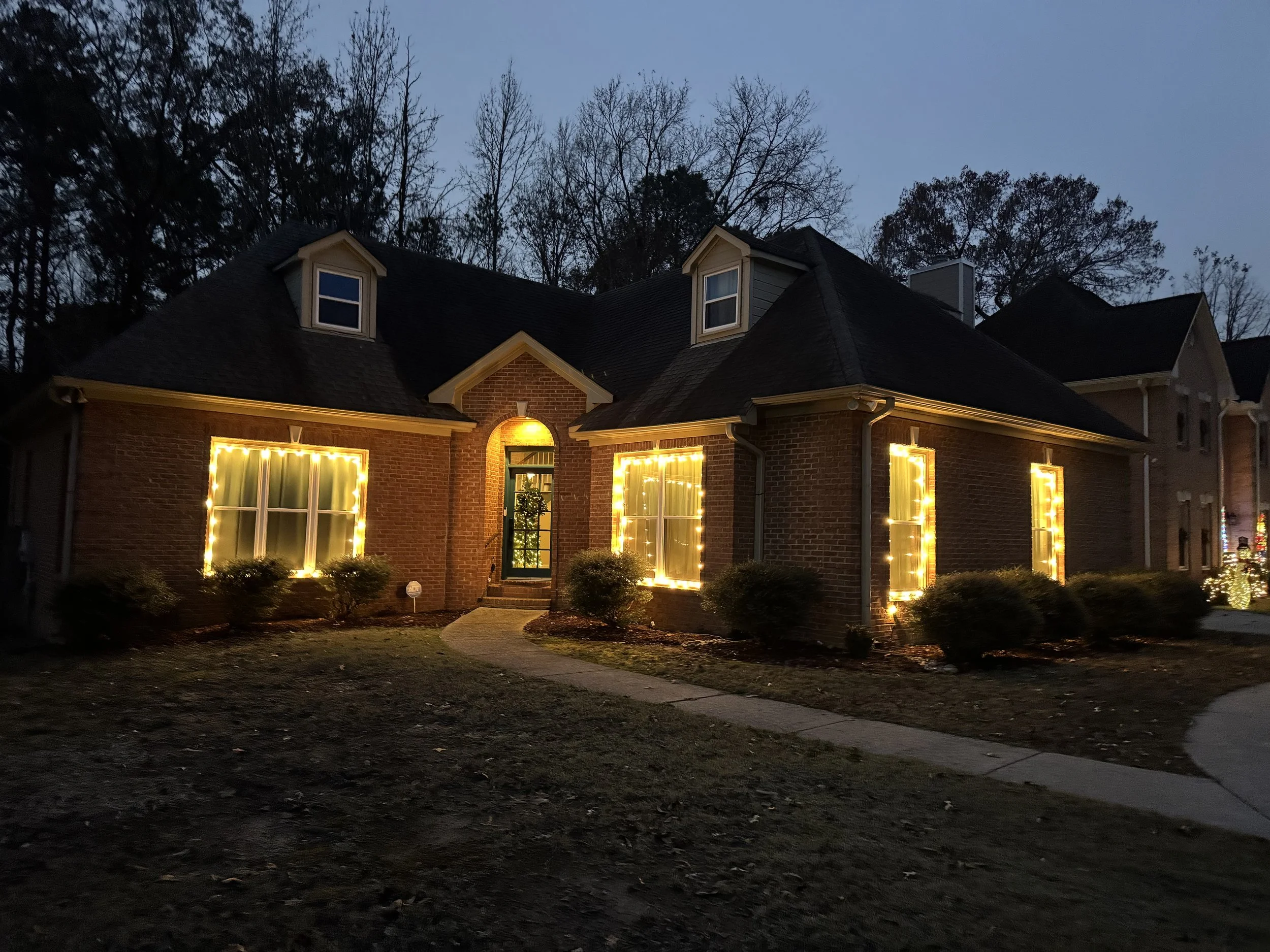 Christmas Lights on the house!