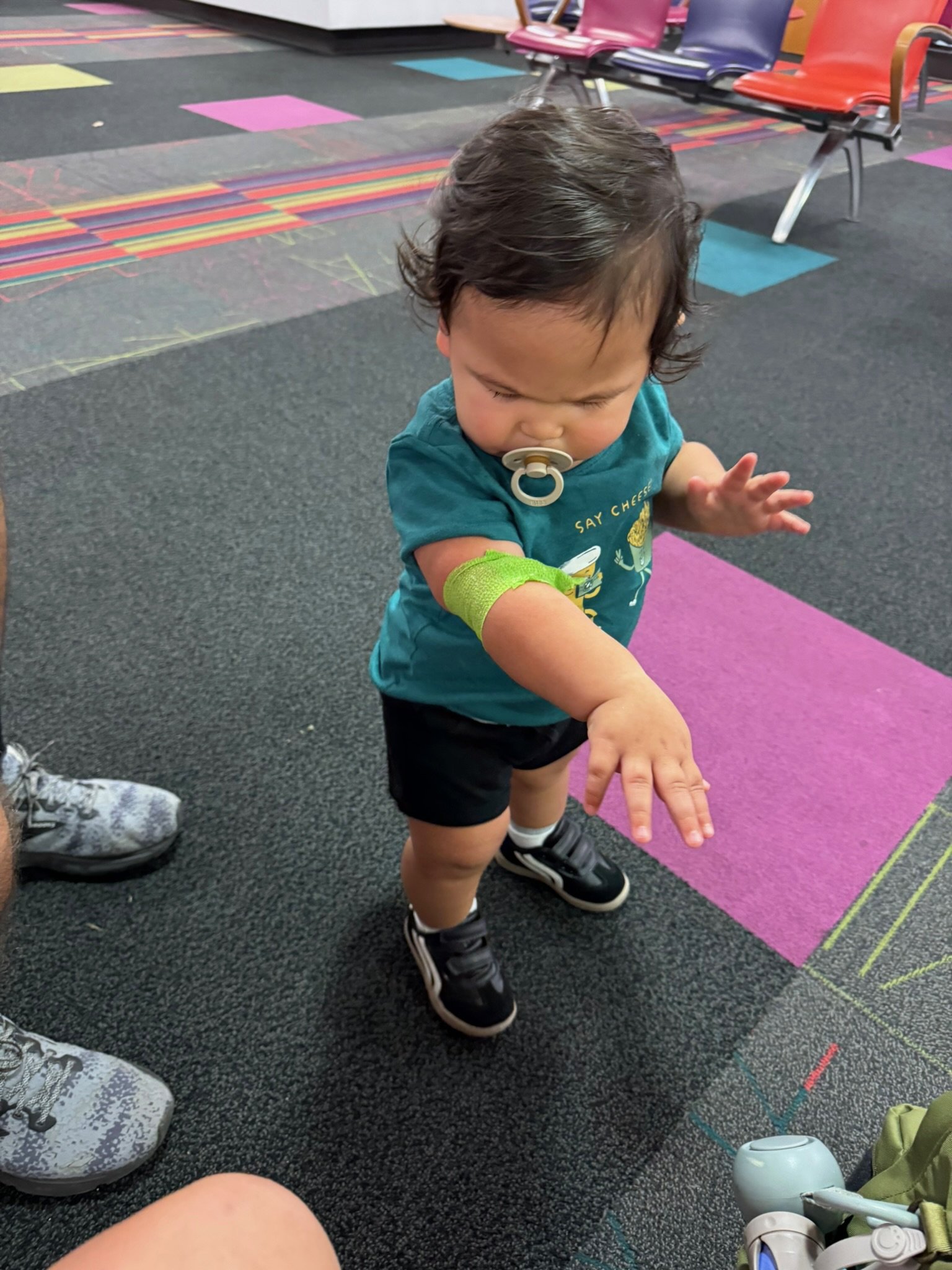 Kanoa at his last Nephrology visit of 2025.  Kanoa has Kidney disease and last year our report was that they function at around 30%. That number has slowly increased and the latest numbers were at around 50%. We praise God for the improvement and ful