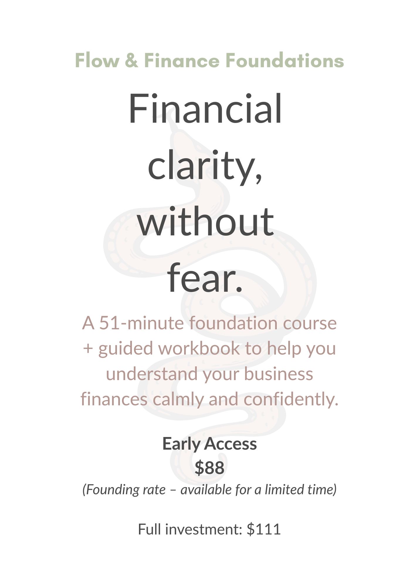 Flow & Finance Foundations Course + Workbook