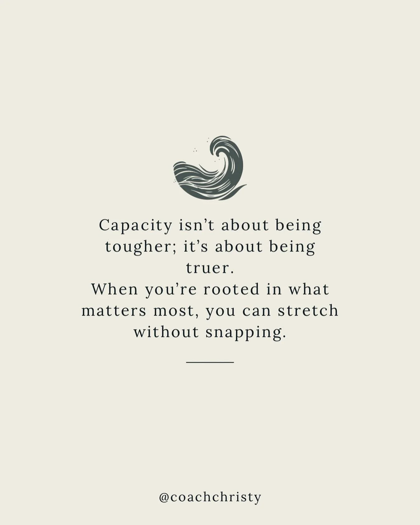 You just can&rsquo;t tough your way to a joyful life. 

Start by being TRUE to yourself, your goals, and your values. THEN when you need to push yourself, you won&rsquo;t snap. It will fuel you. 

Keep Growing
-Christy

#lifecoaching #deeperliving #c