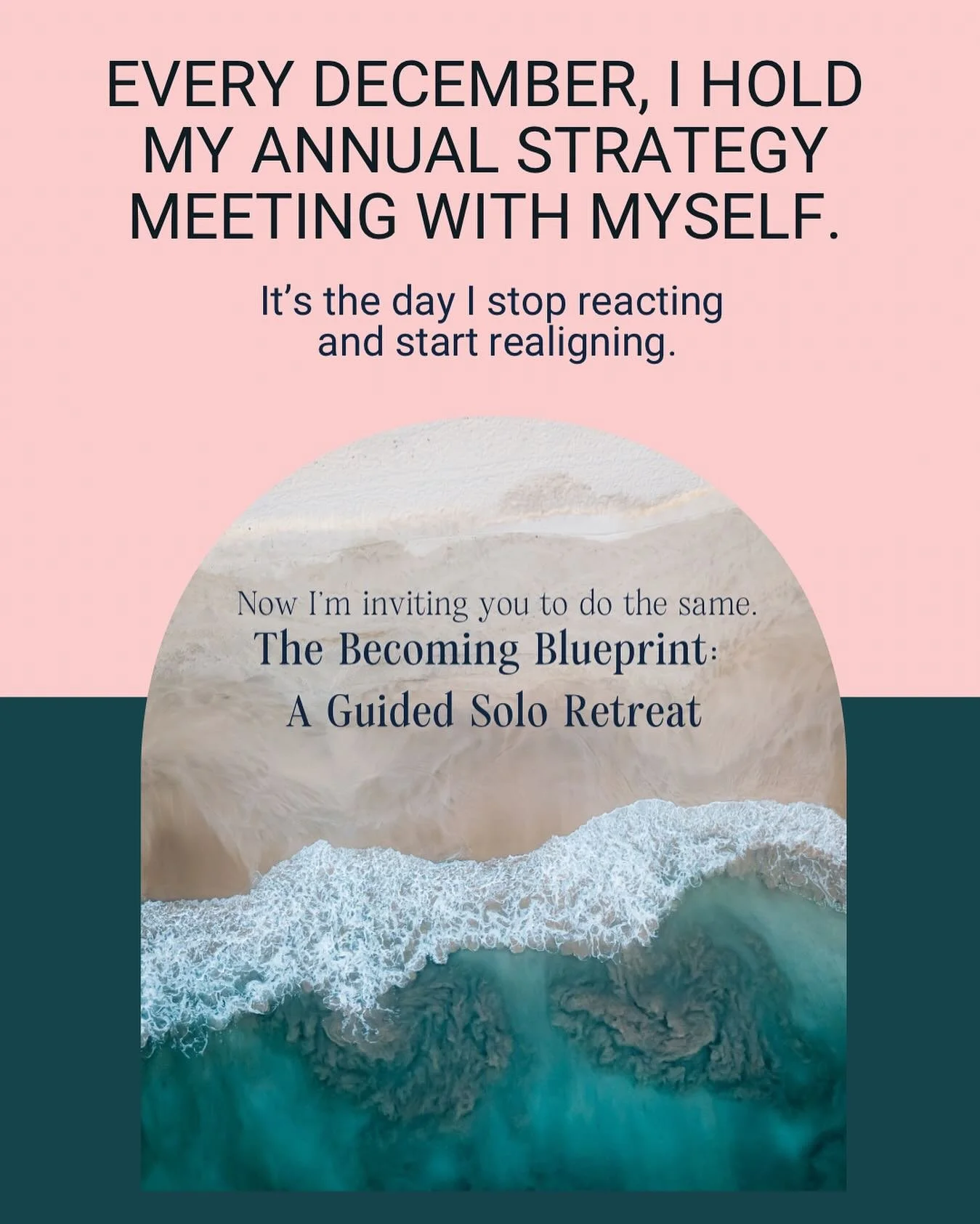 Dec 14th, I will be hosting a virtual session 

The Becoming Blueprint: 
A Guided Solo Retreat. The Becoming Blueprint was designed after my exact personal process. 

For years, I was building a future that didn&rsquo;t even include me.

The Becoming