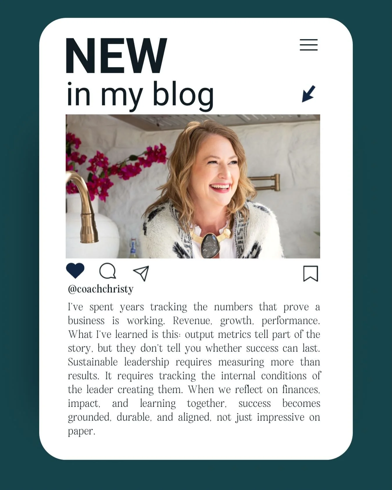 We track the numbers obsessively.
Revenue. Growth. Performance.
What we don&rsquo;t track as closely?
The leader producing those results.
I&rsquo;ve learned this the hard way: output without reflection creates fragile success. The numbers may look go