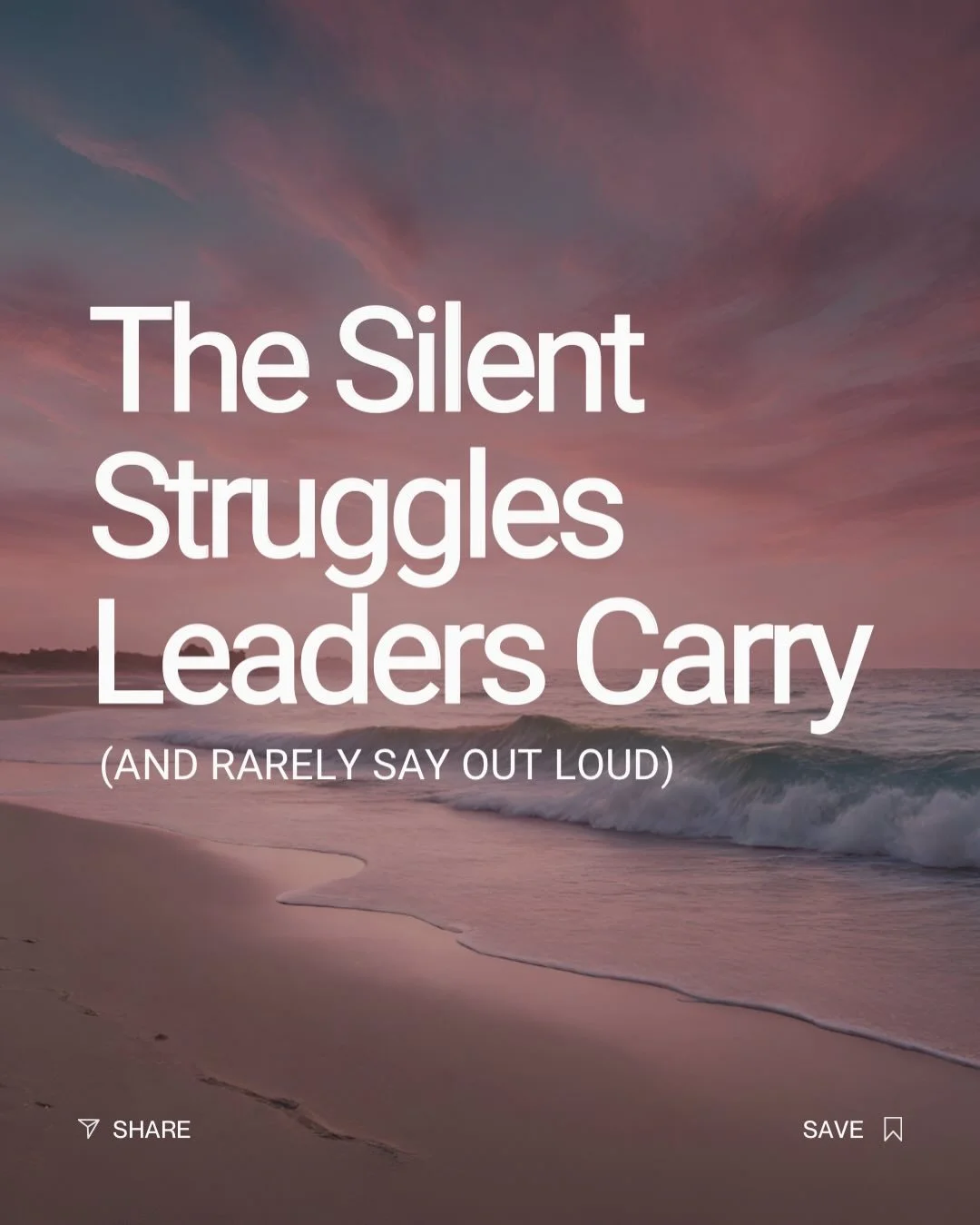 The silent struggles of leadership rarely look dramatic.
They look like competence.
You&rsquo;re still delivering.
Still steady.
Still the one everyone relies on.
But internally?
Disconnected.
Carrying it alone.
Tired of being the stabilizer for ever