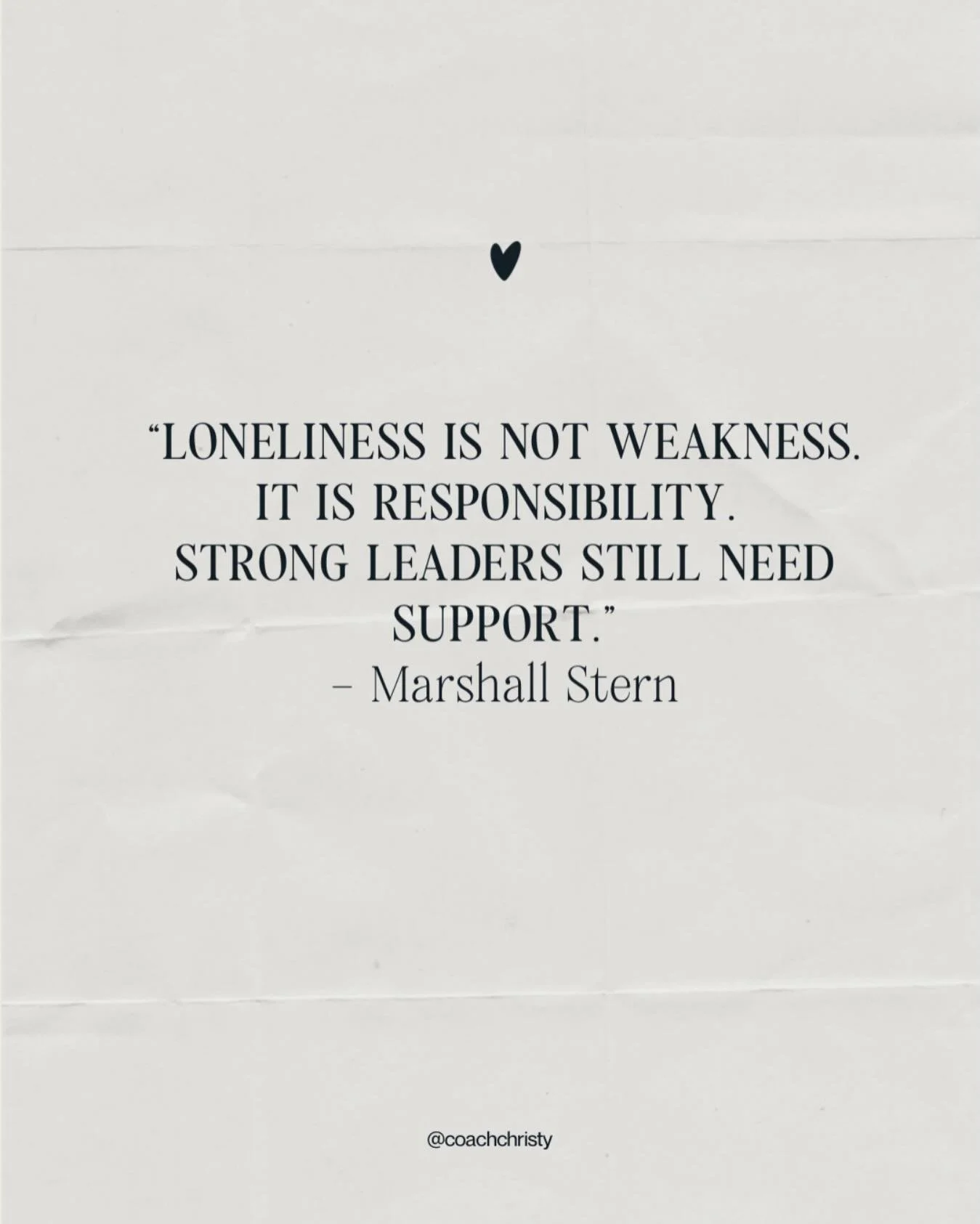 Leadership can feel isolating in ways most people don&rsquo;t talk about.
You&rsquo;re the one people look to for clarity.
For direction.
For steadiness when things feel uncertain.
And over time, that responsibility can quietly turn into loneliness.
