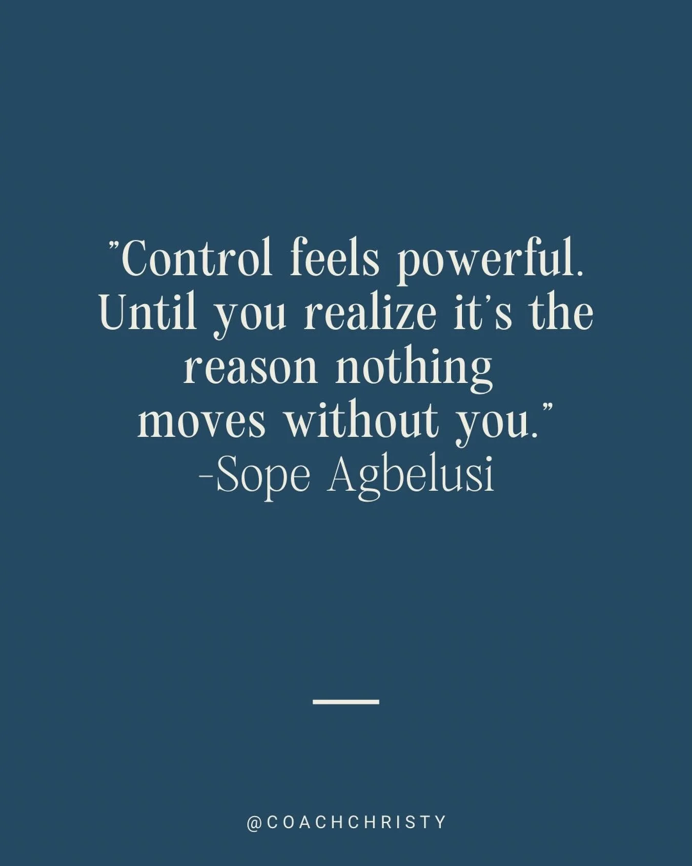 Control feels powerful.

Until you realize it&rsquo;s the reason nothing moves without you.
You built the organization. You know the vision. And sometimes, letting go feels&hellip; risky.

But holding onto every decision, every detail, every move can