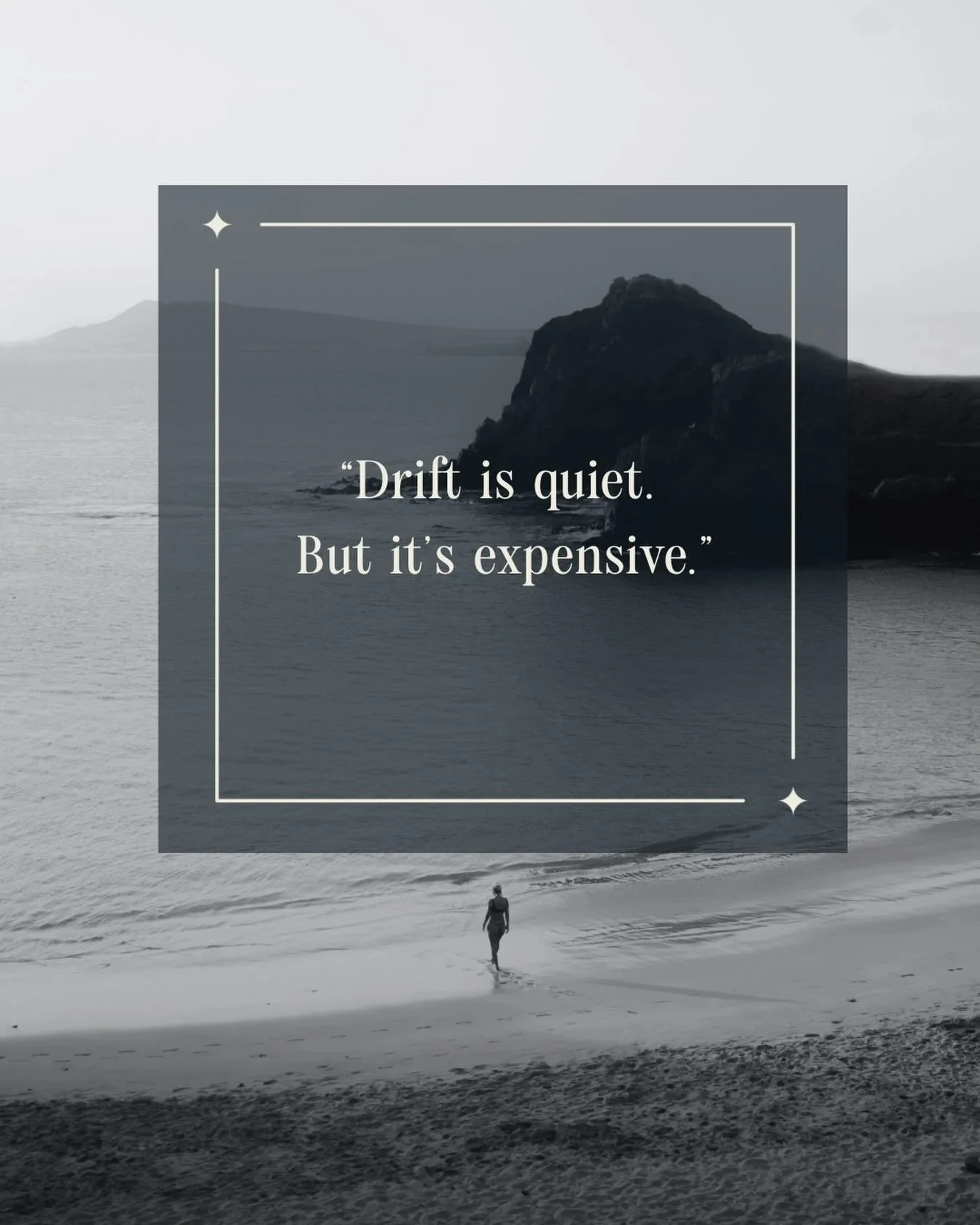 Drift is dangerous and expensive.

It happens slowly and suddenly, you don&rsquo;t realize you have shifted away from your anchor until it has happened.

Do you feel yourself drifting right now?