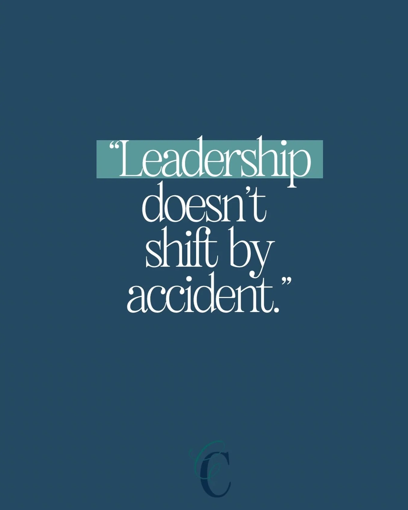 Leadership doesn&rsquo;t shift by accident.
It&rsquo;s easy to believe things will feel different &ldquo;once this season settles down.&rdquo;

Once the team is stronger.
Once things aren&rsquo;t so busy.
But most leaders don&rsquo;t burn out because