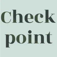 Text saying 'Check point' in bold letters