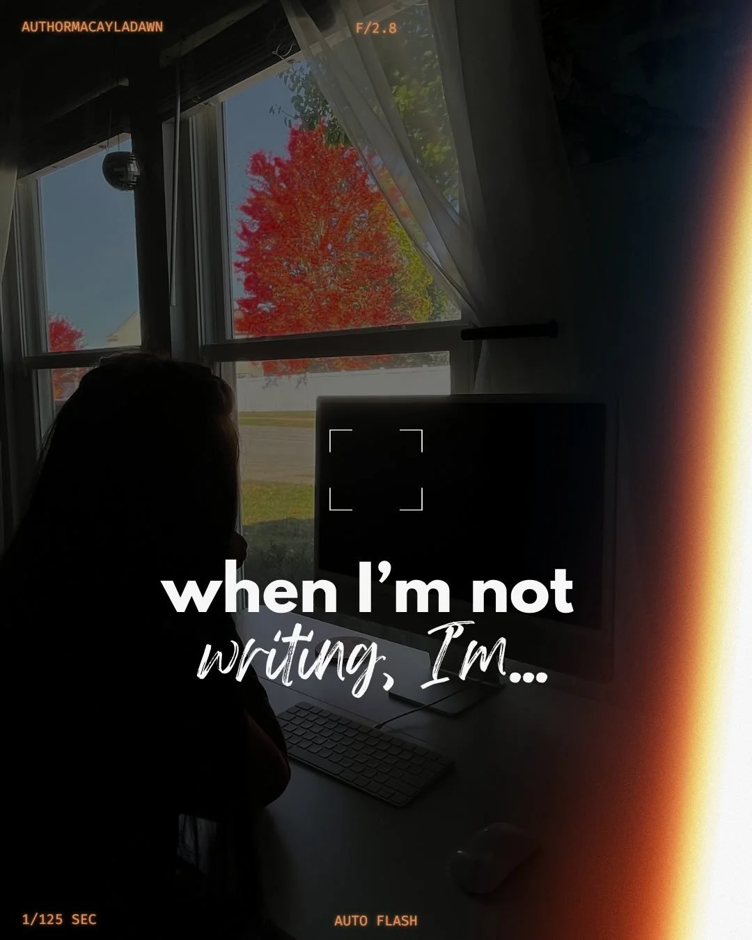 as a young adult author, when I&rsquo;m not writing, I&rsquo;m&hellip;