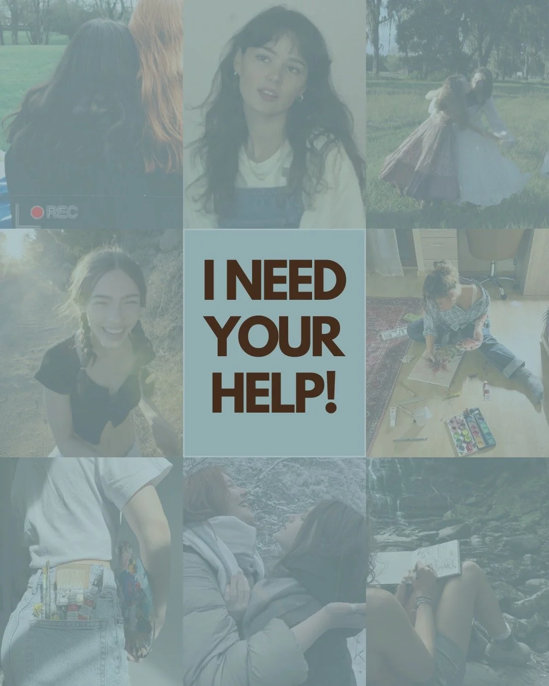 one last time... I NEED YOUR HELP! she's the art queen, loves to frolick in a field, and WILL dress completely in theme for the football team's home games. i have an idea for her name... but without me prompting you and giving you ideas... what do YO