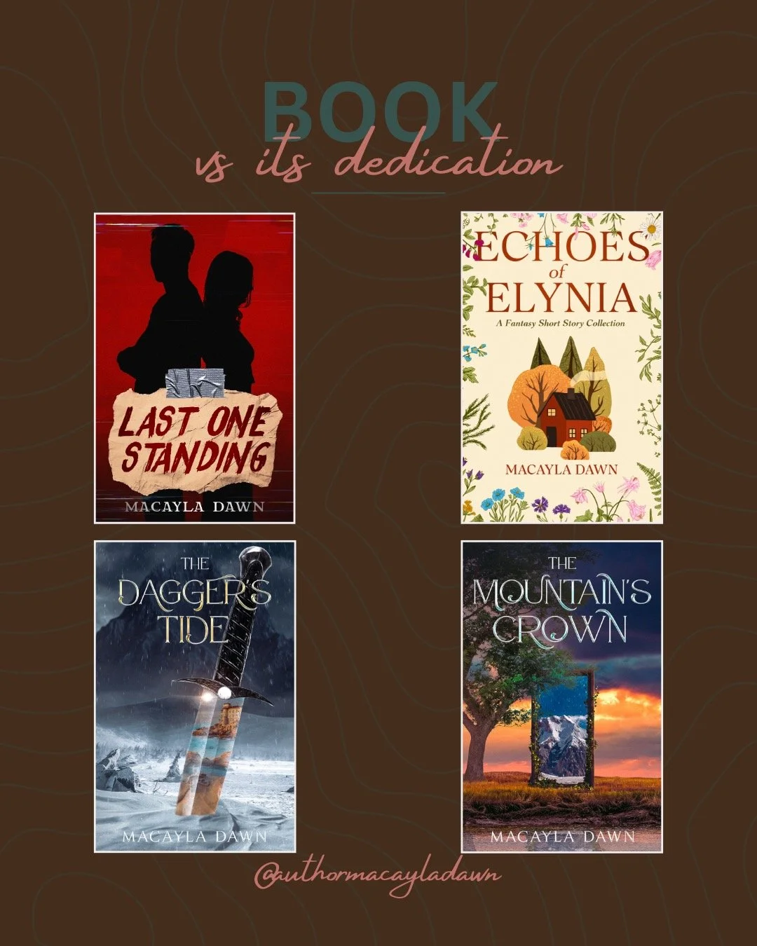 the book i wrote... vs its dedication <3 idk about y'all but i'll read a book's dedication over &amp; over again. it's one of my favorite parts! (that, and the acknowledgements. those get me everytime)