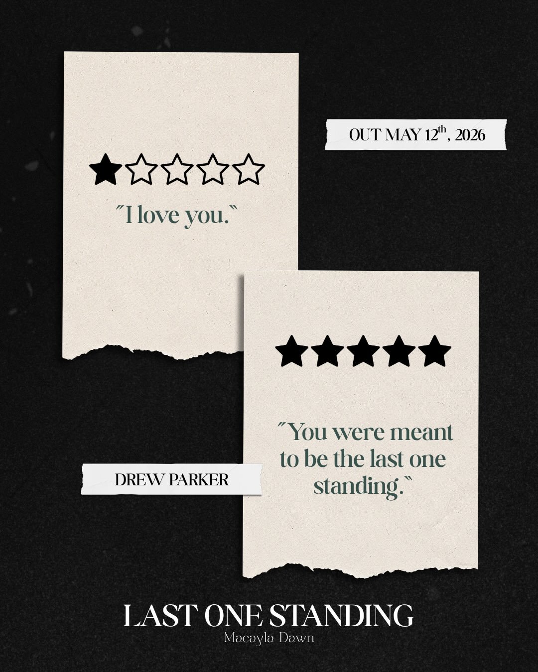 LAST ONE STANDING, my young adult thriller, comes out NEXT TUESDAY!!!! reviews are rolling in and people are loving this one 🥹 making me wonder if i should write more thrillers&hellip;