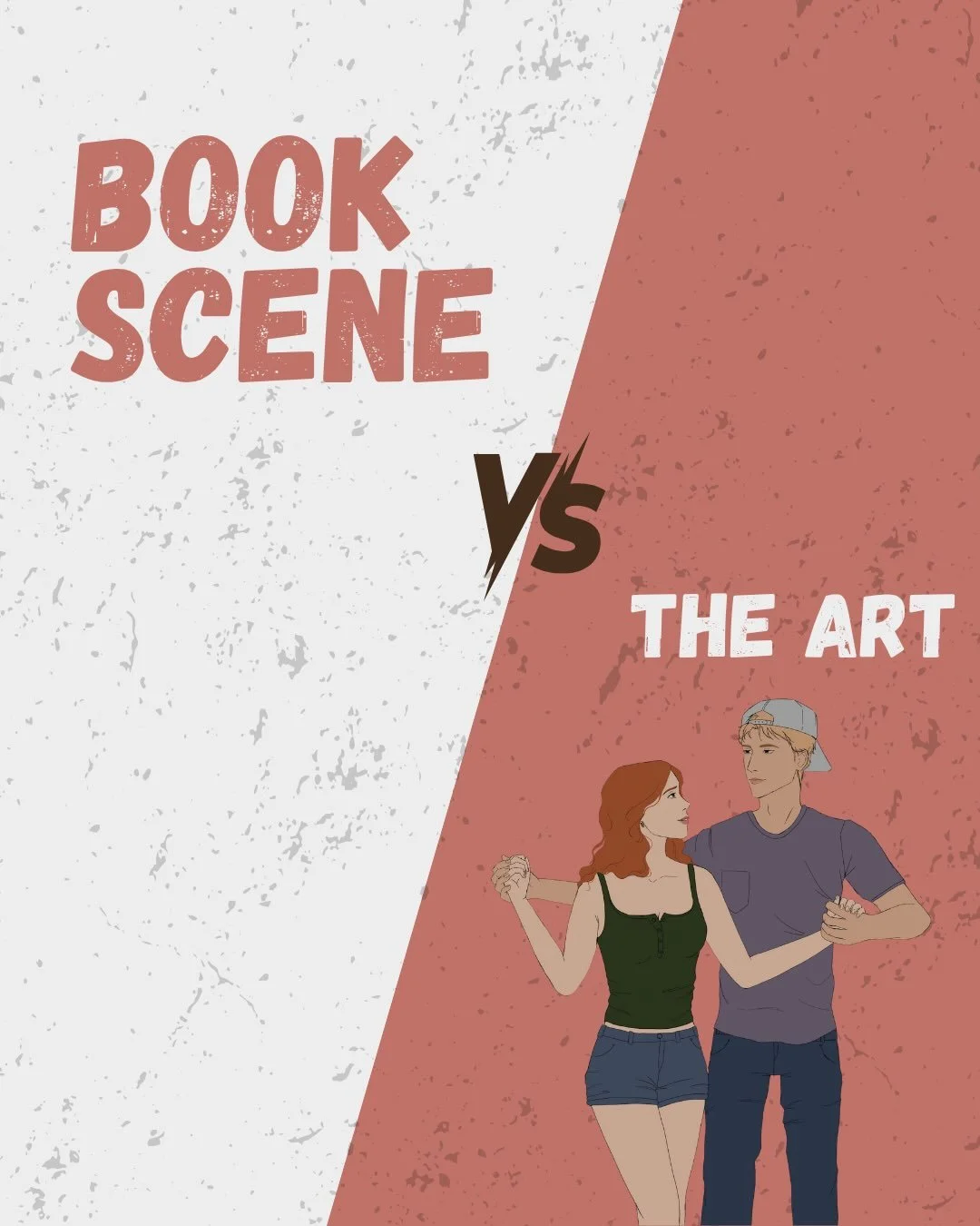 book scene vs the art !!!! as always thanks to @sylviesartwork for knocking this art of chase &amp; piper out of the park !!! 🤩🤩🤩
