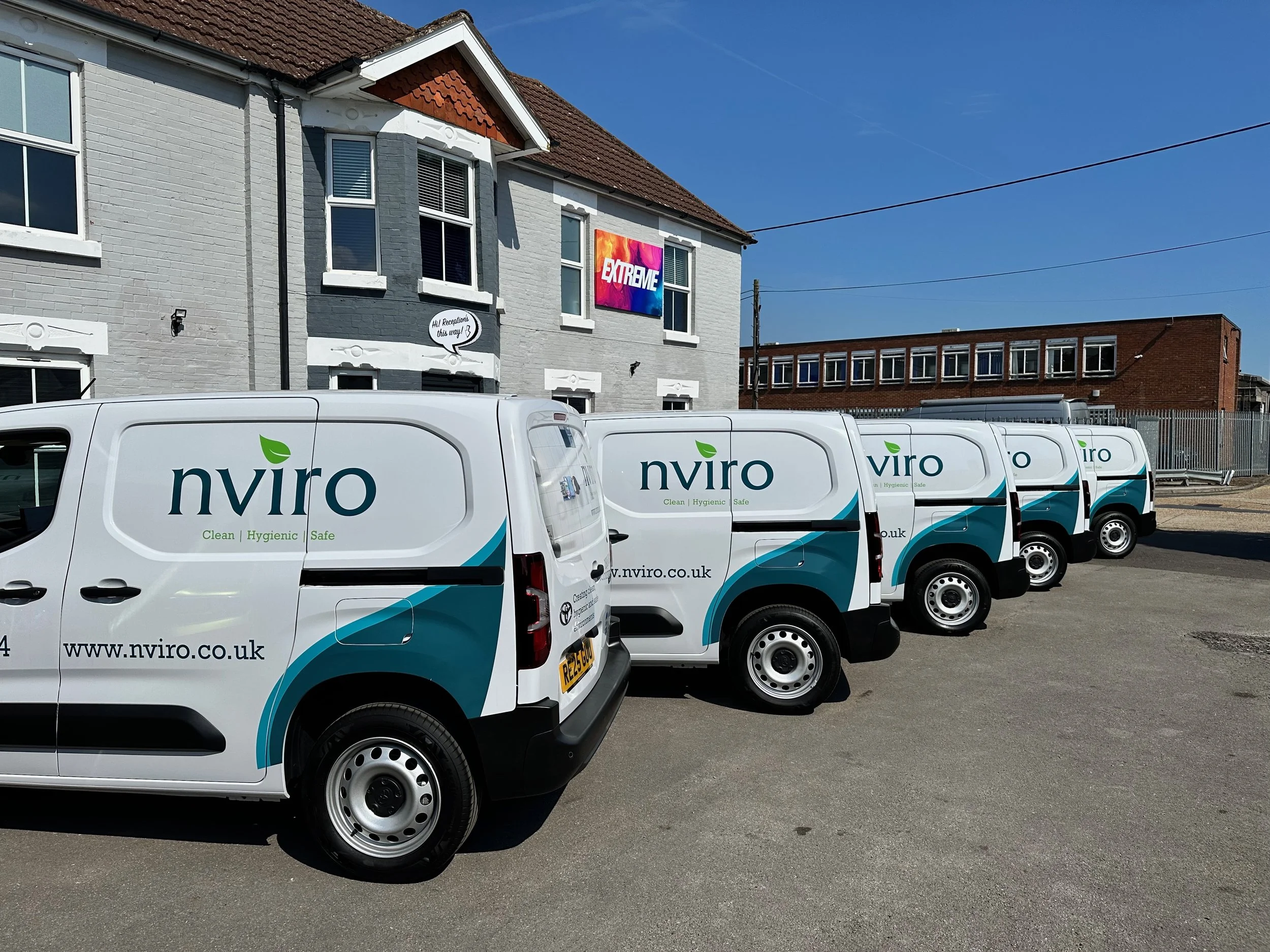 Fleet vans extreme signs totton