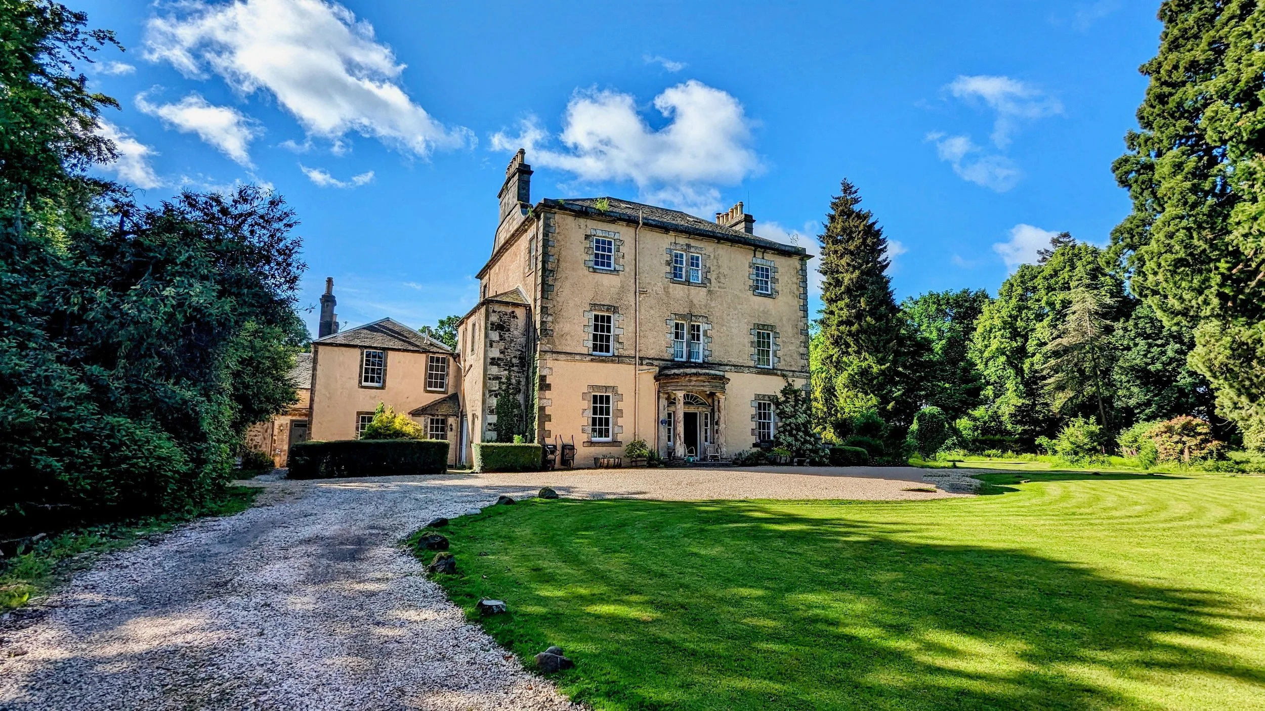 Luxury manor house in Scotland for yoga, Pilates, and wellness retreat