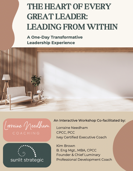 Free Downloadable Brochure: The Heart of Every Great Leader - Leading from Within